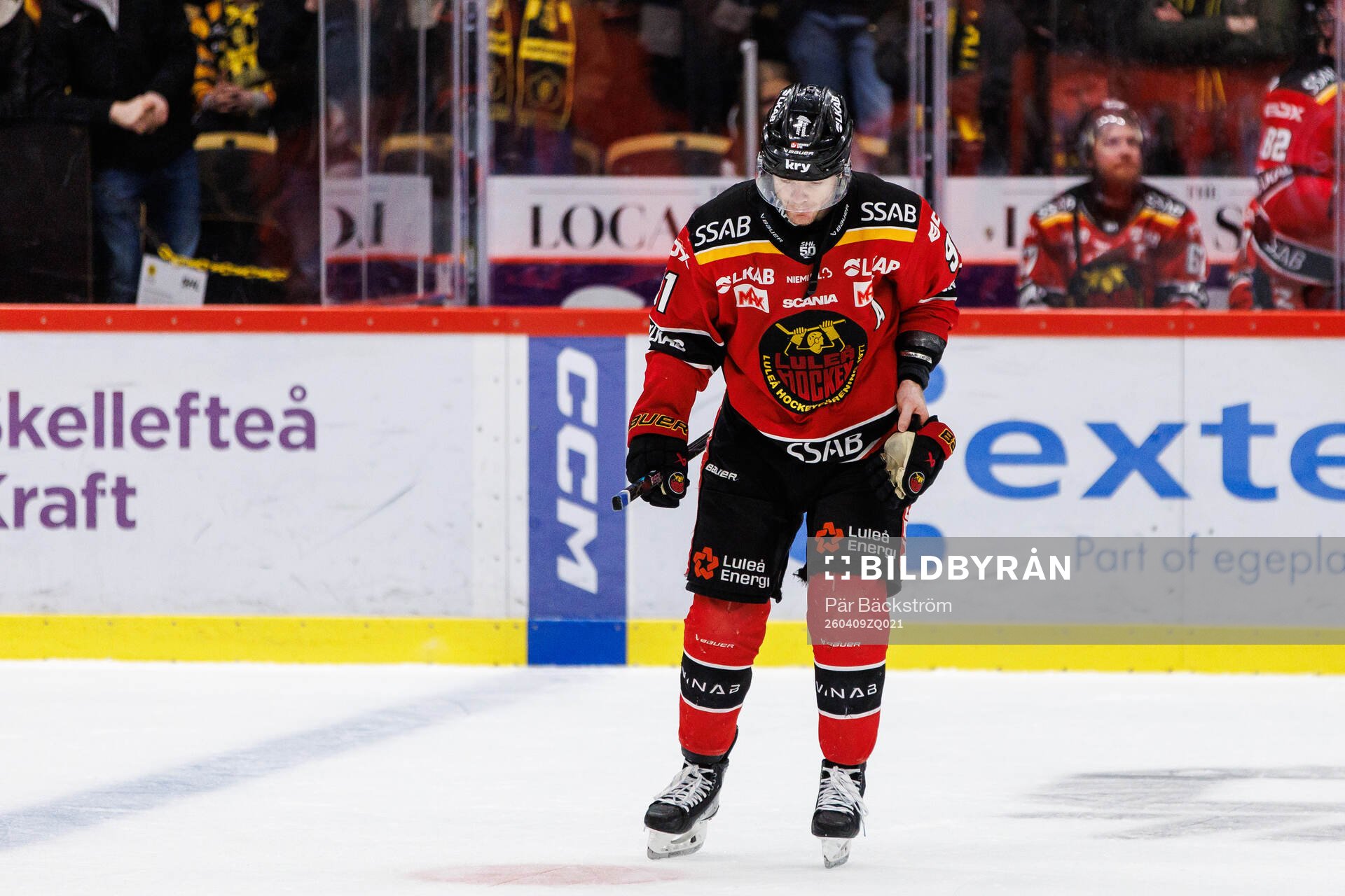 Luleås Brian O'Neill lämnar isen