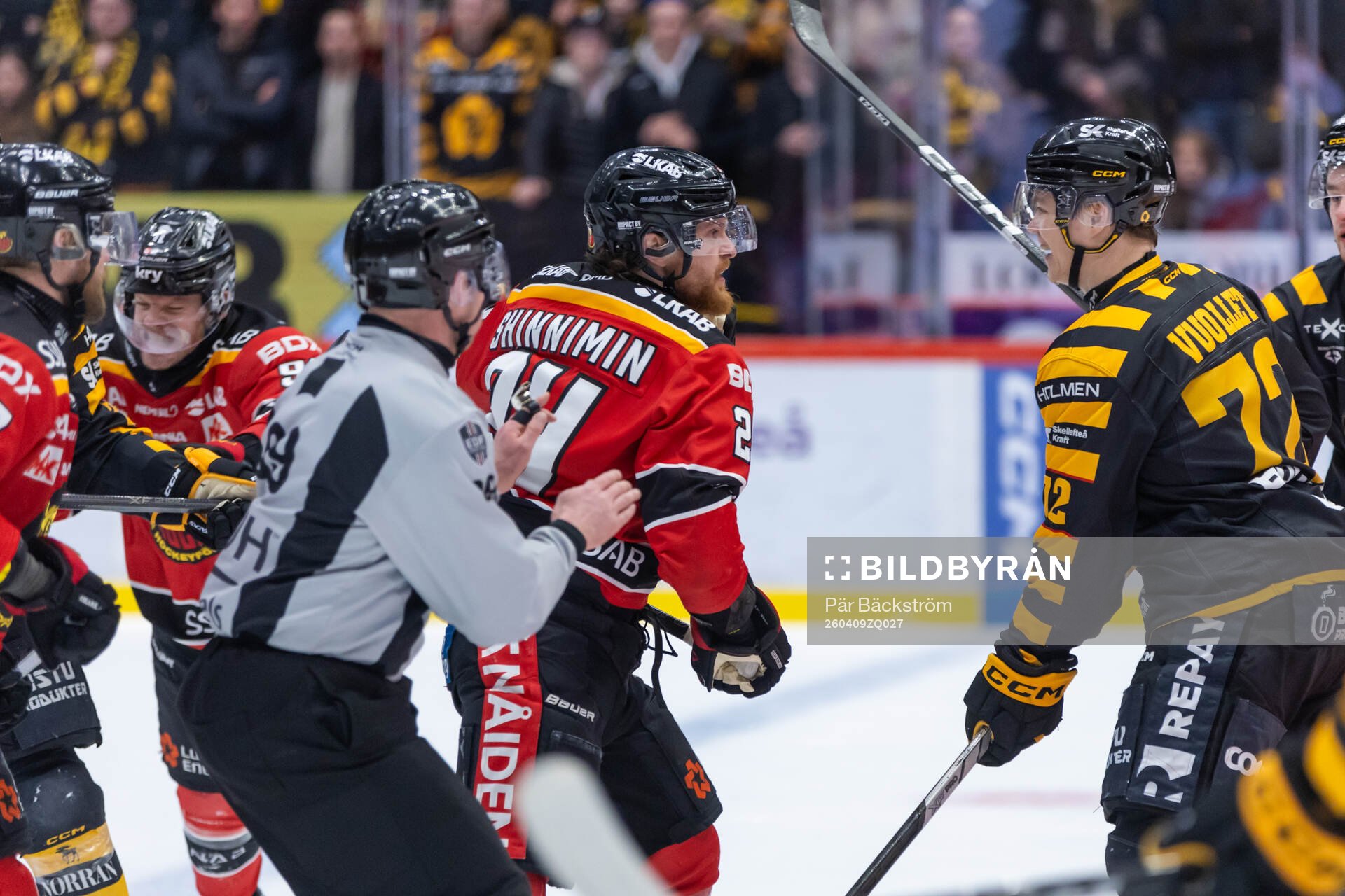 Luleås Brendan Shinnimin och Skellefteås Oskar Vuollet