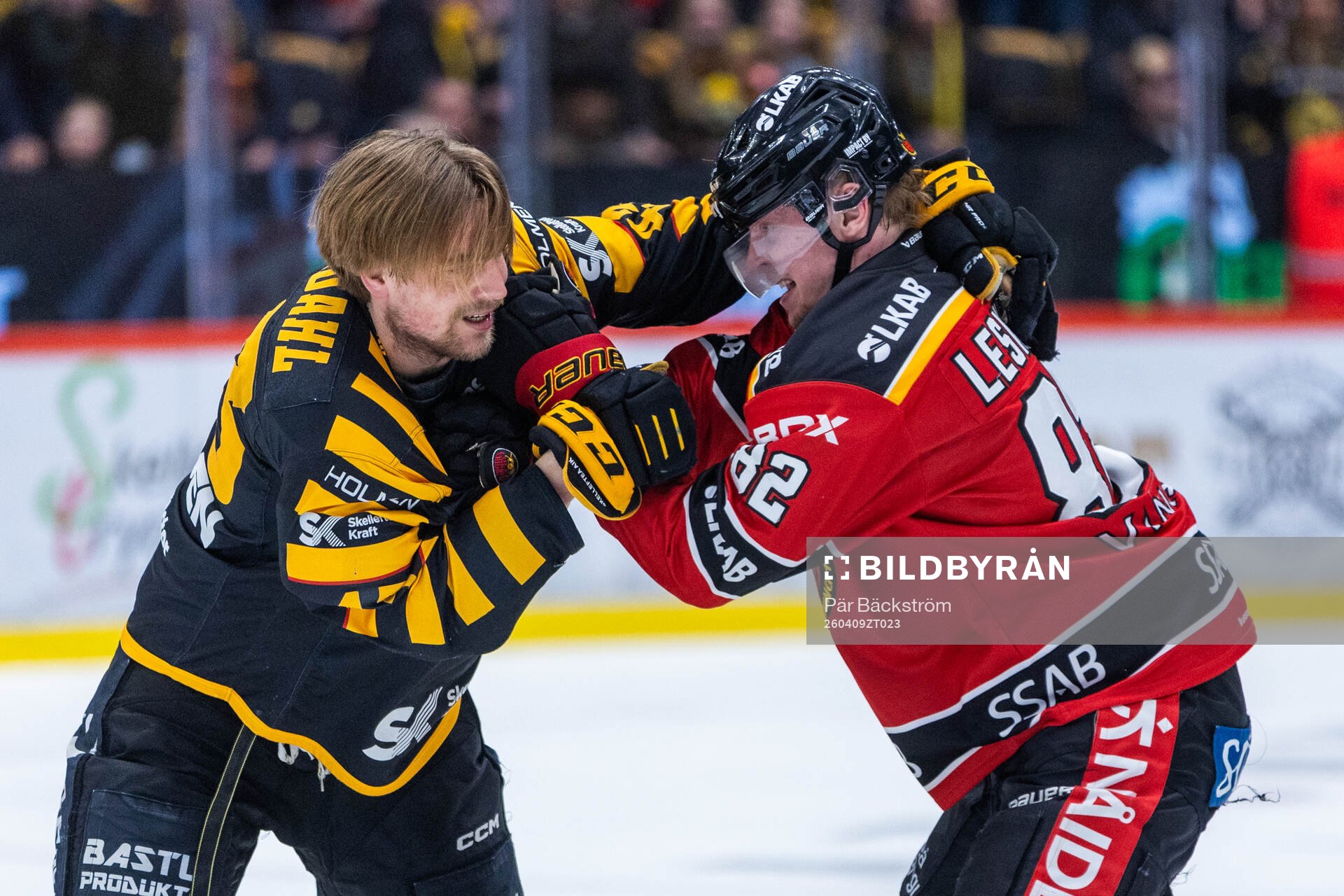 Skellefteås Max Krogdahl och Luleås Otto Leskinen