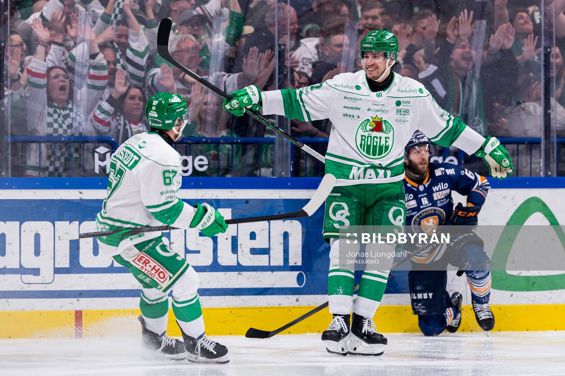 Rögles Albin Sundsvik jublar