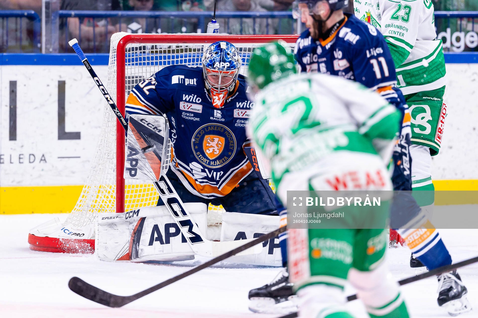 Växjös målvakt Ludvig Persson