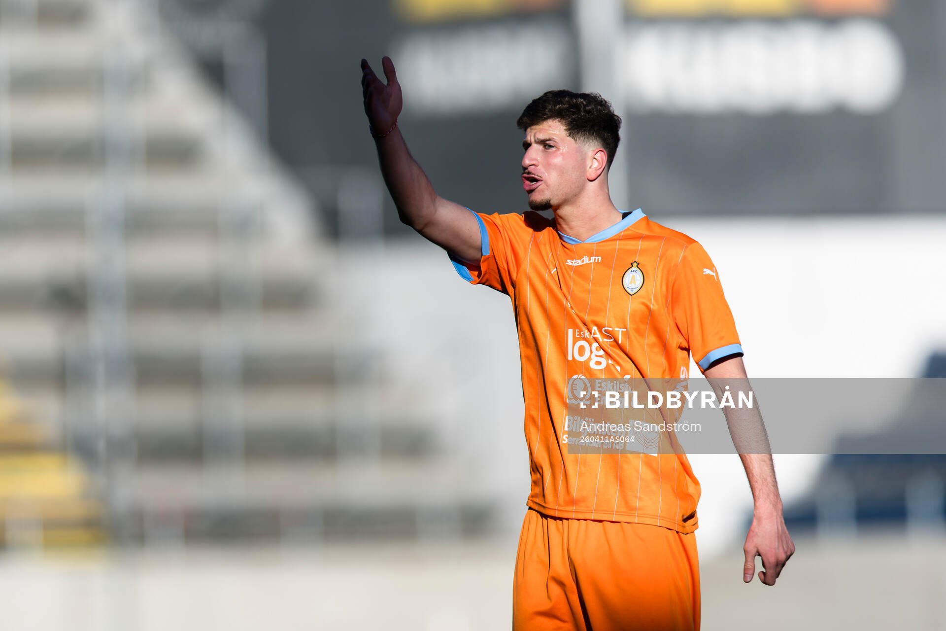 AFC Eskilstunas Emanuel Chabo reagerar