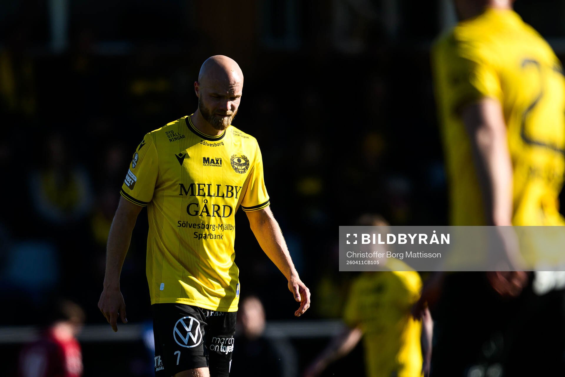 Mjällbys Viktor Gustafson deppar