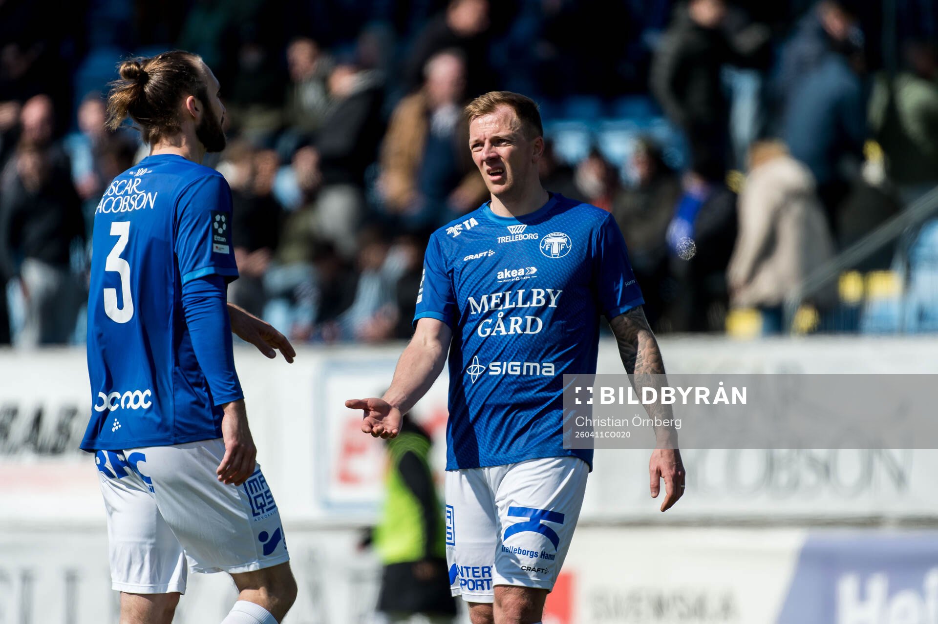 Trelleborgs Oskar Sverrisson och Jesper Modig