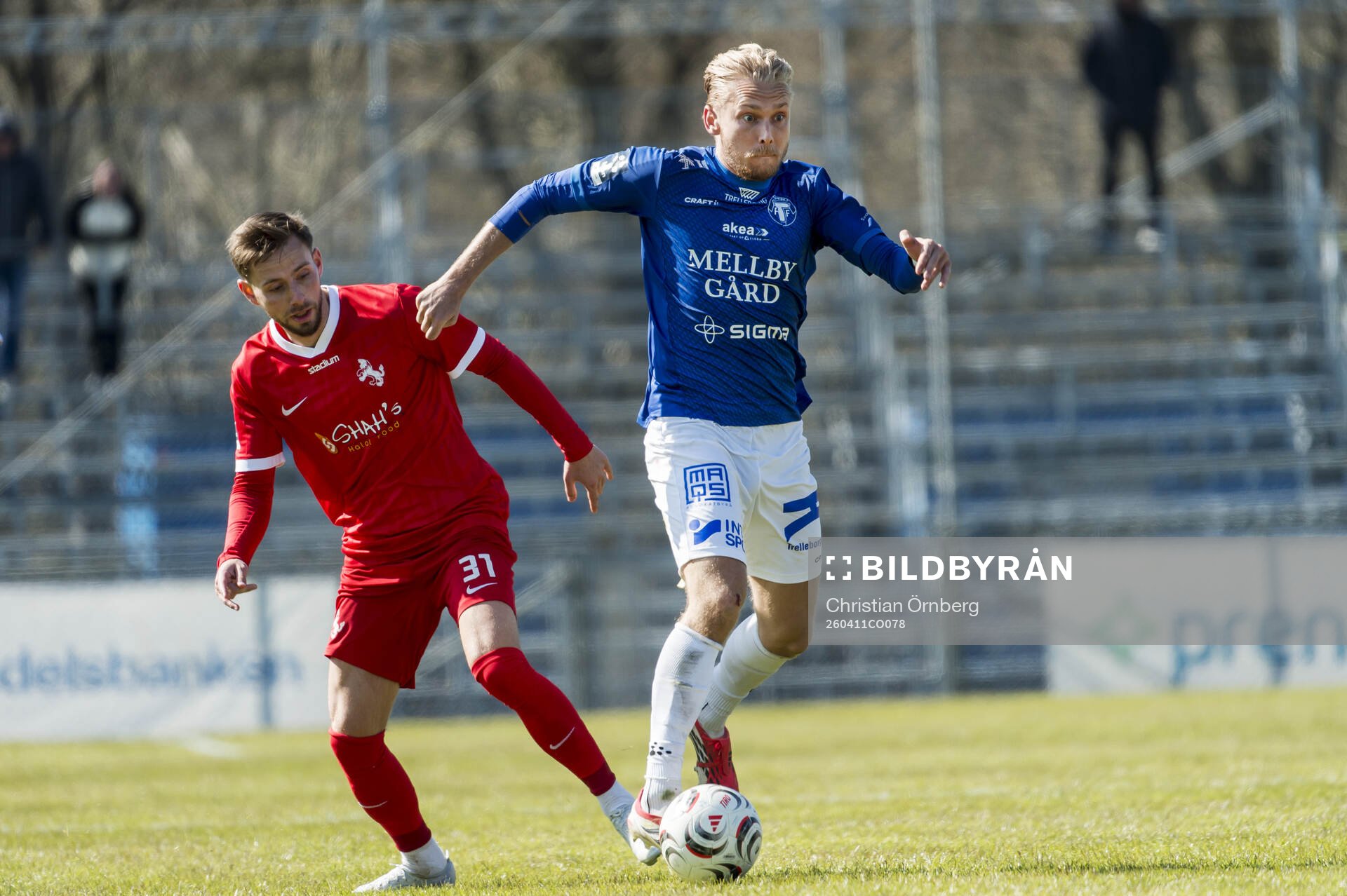 Ariana FCs målvakt Philip Mårtensson och Trelleborgs