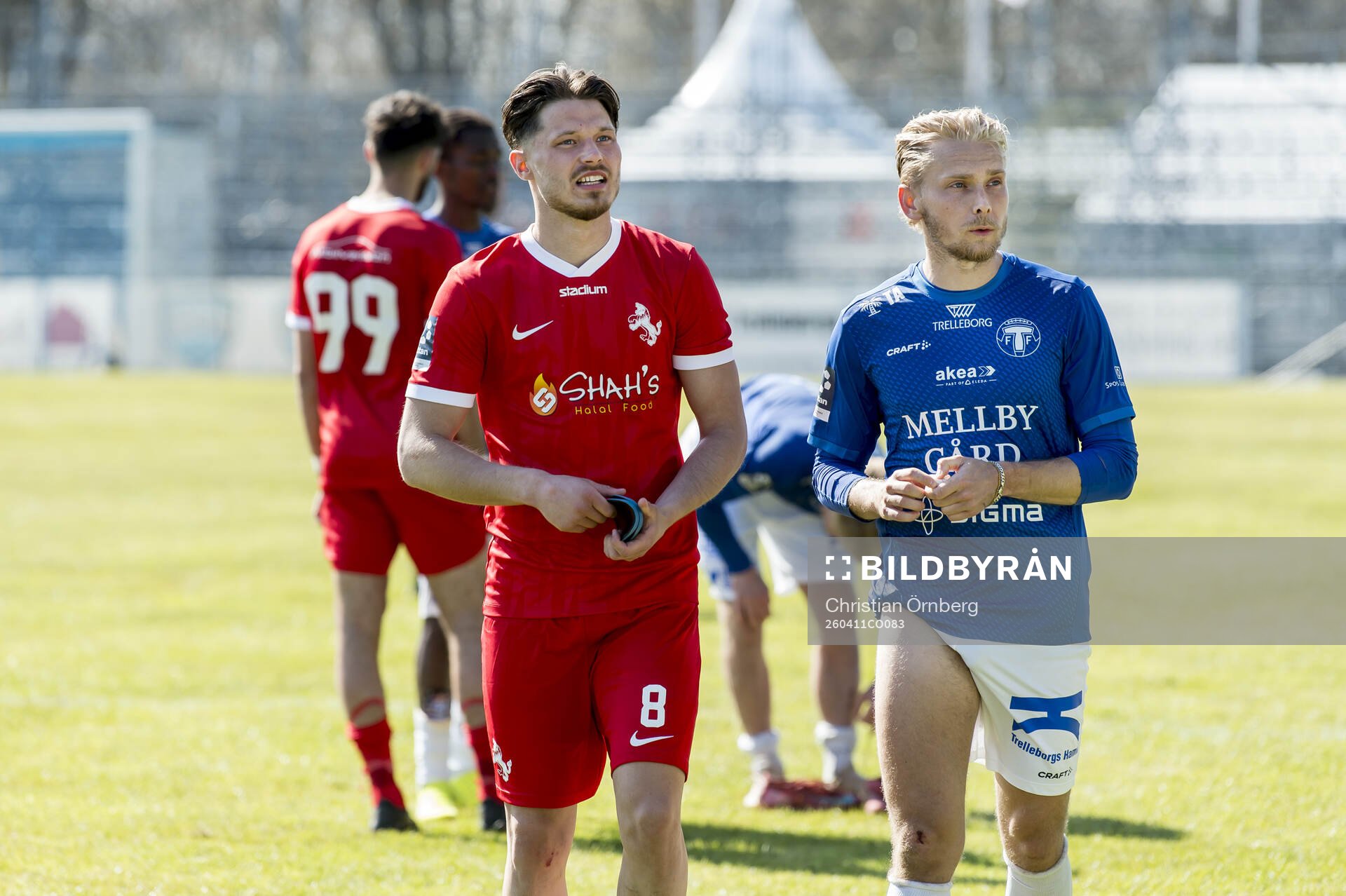 Ariana FCs Kevin Harletun och Trelleborgs Johan Brannefalk