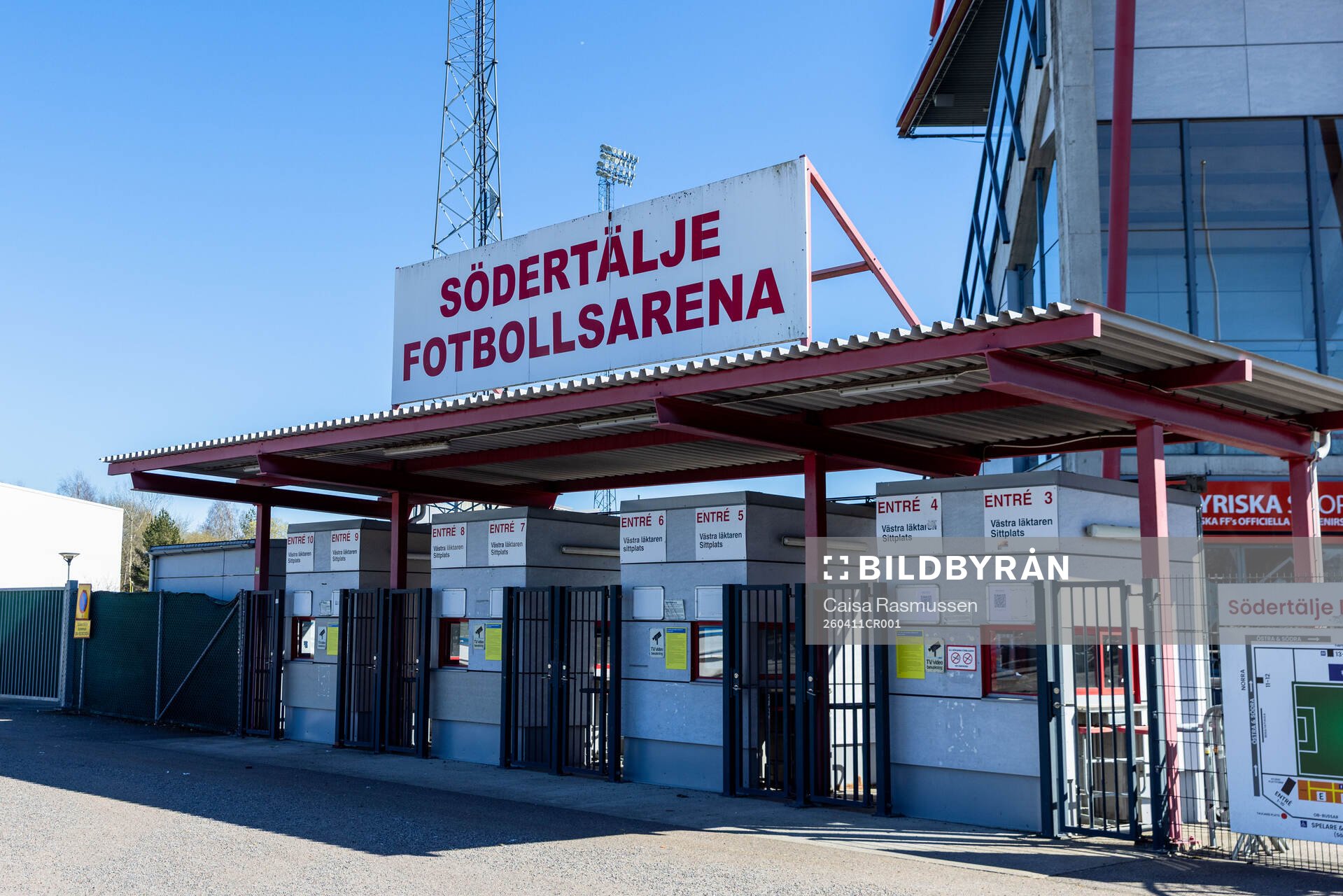 Entren till Södertälje Fotbollsarena