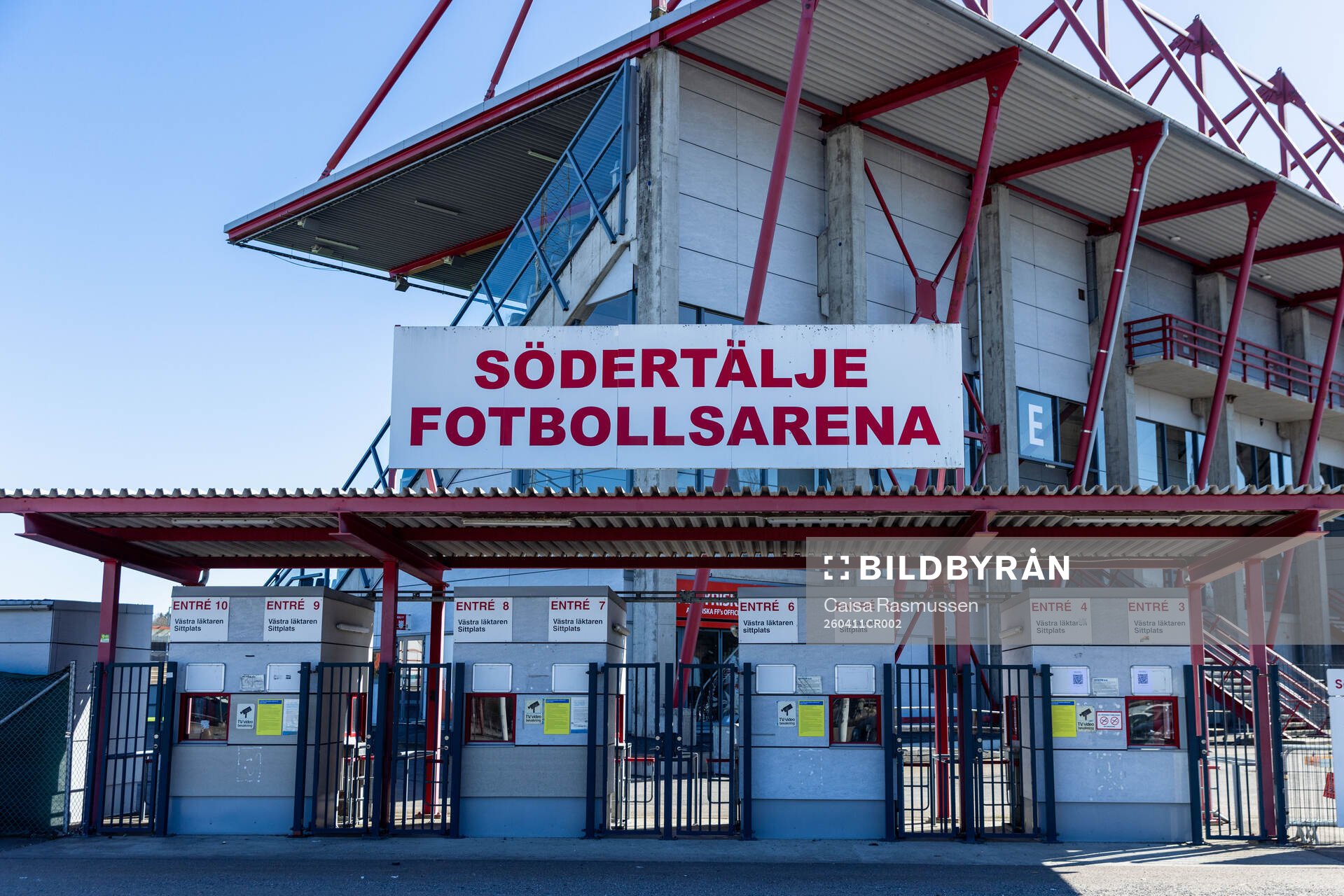 Entren till Södertälje Fotbollsarena