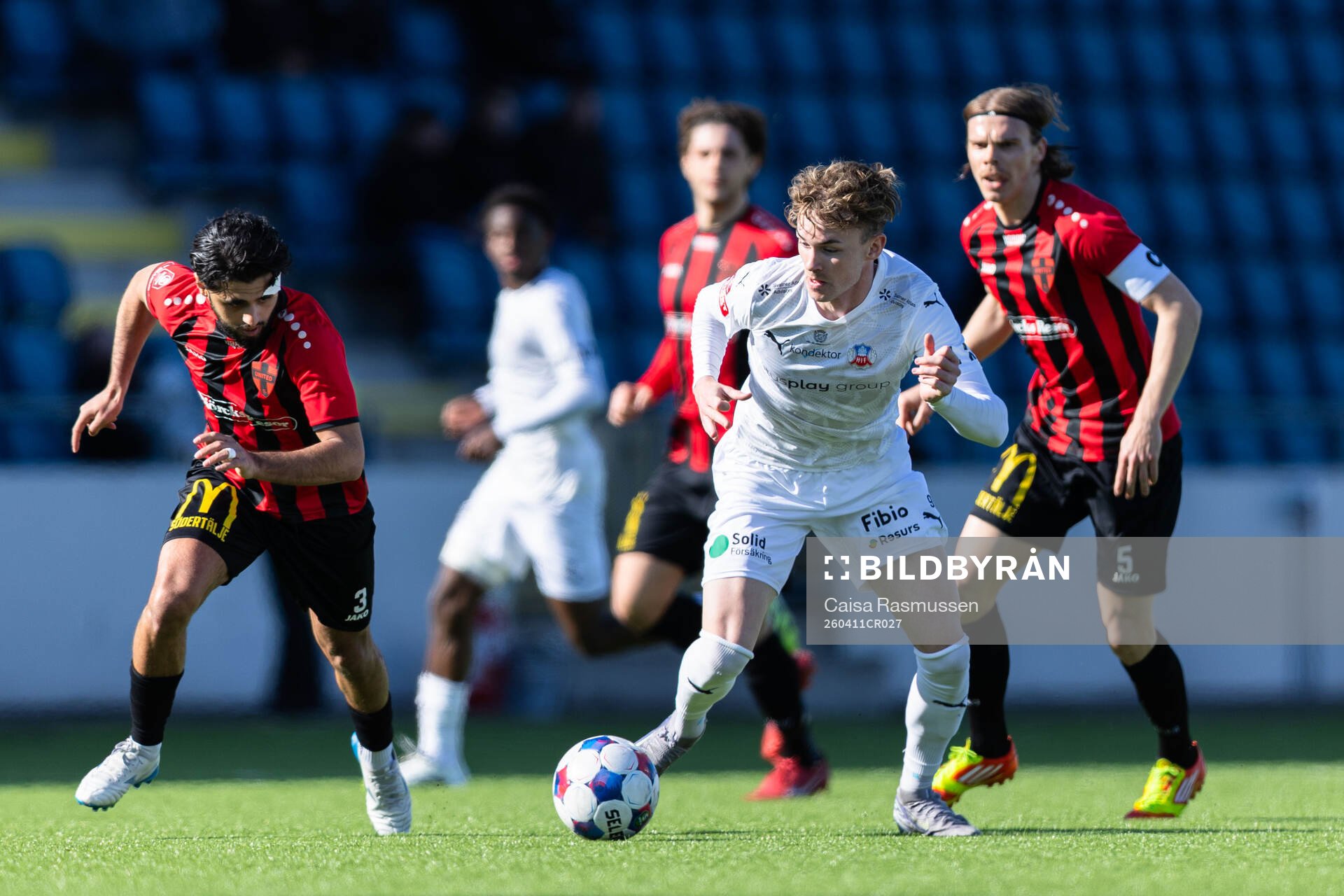 Nordic United FCs Mohammad Fazal, Helsingborgs Alexander
