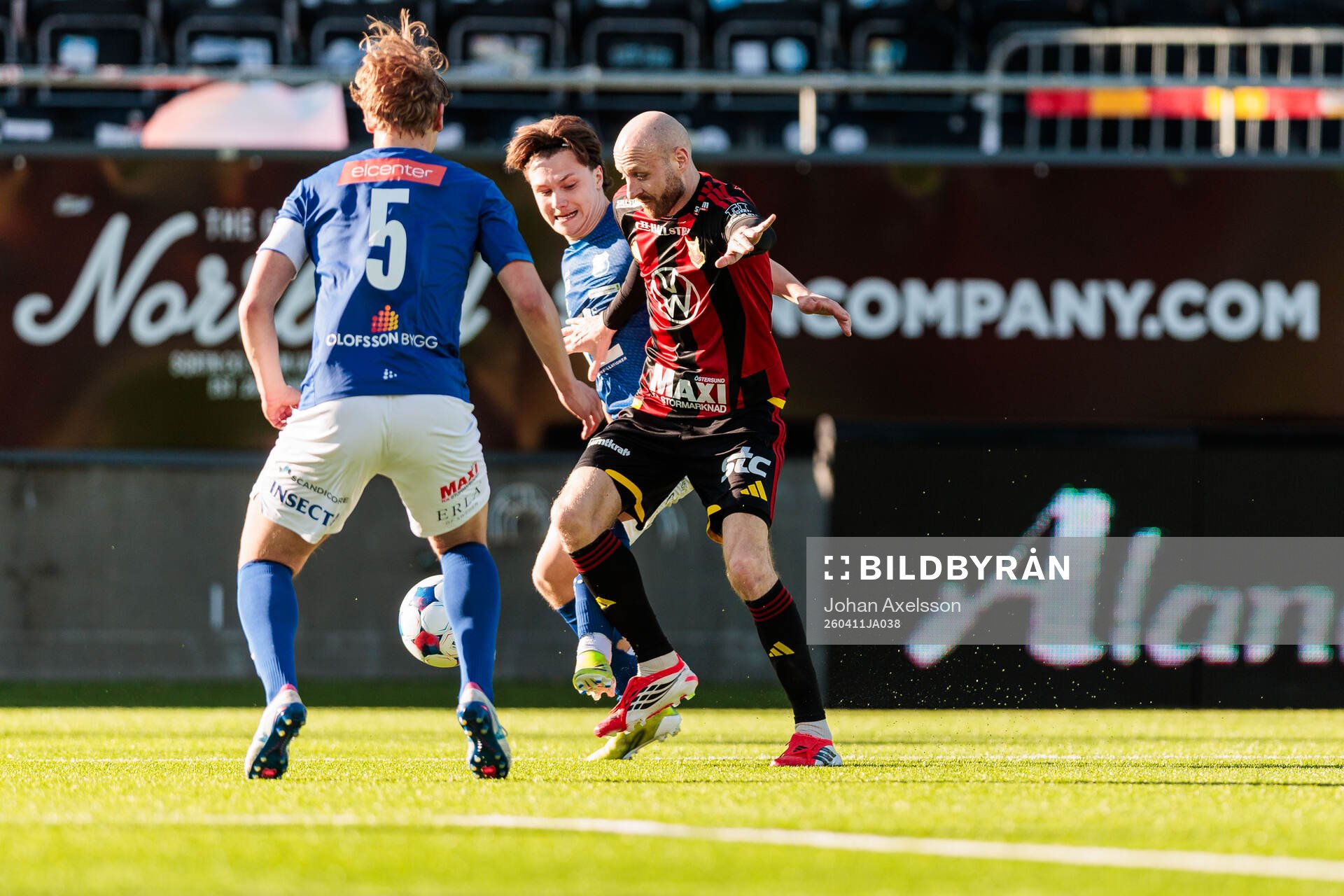 Under fotbollsmatchen i Superettan mellan Östersund och