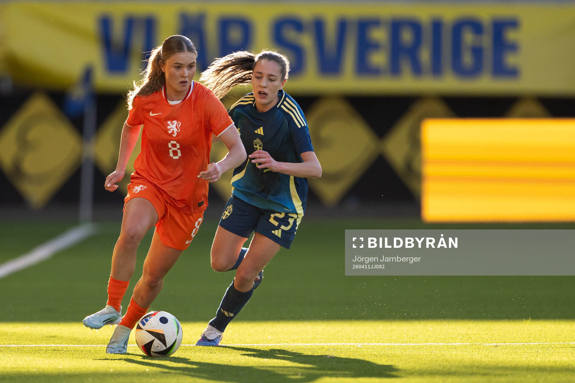 Sophie Proost of Netherlands and Augusta Priks of Sweden