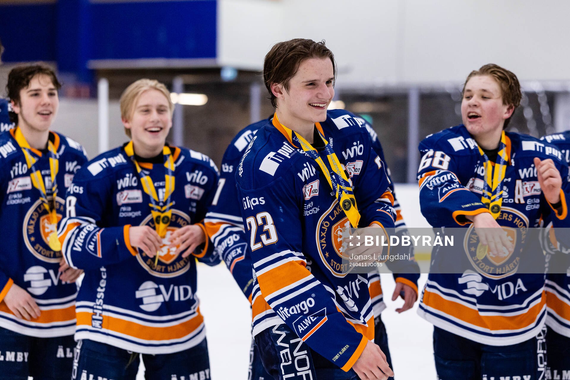 Växjös Vincent Berngtsson jublar