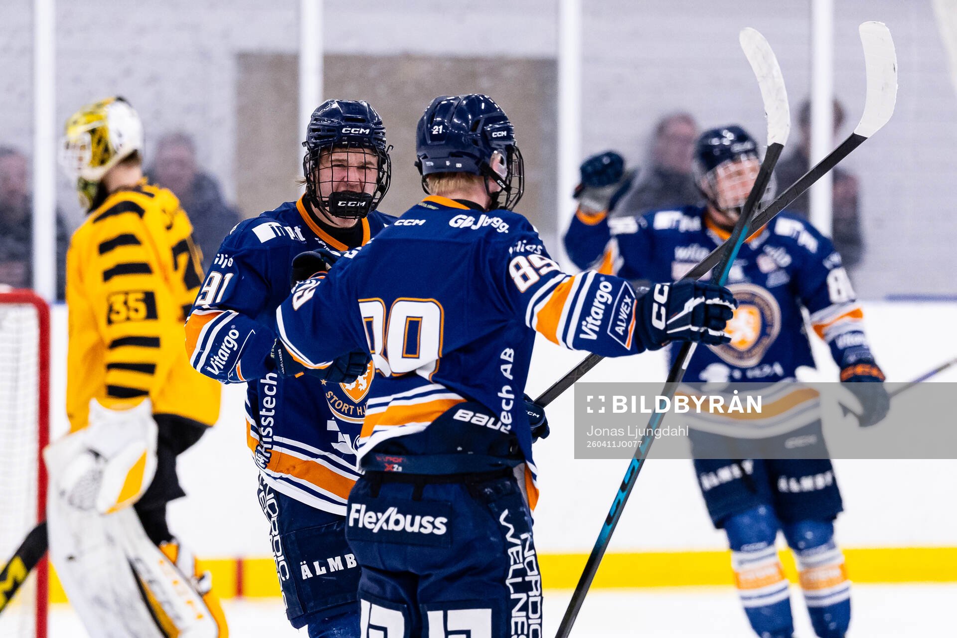 Växjös Olle Karlsson och Wiggo Sörensson jublar