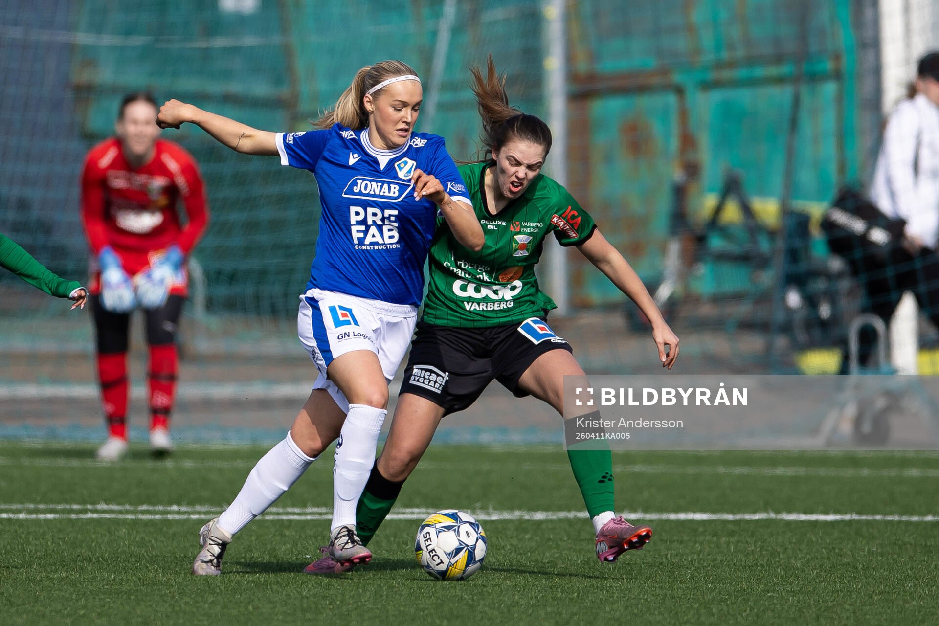 Halmstads Nora Hultgren och Varbergs Maja Klasson