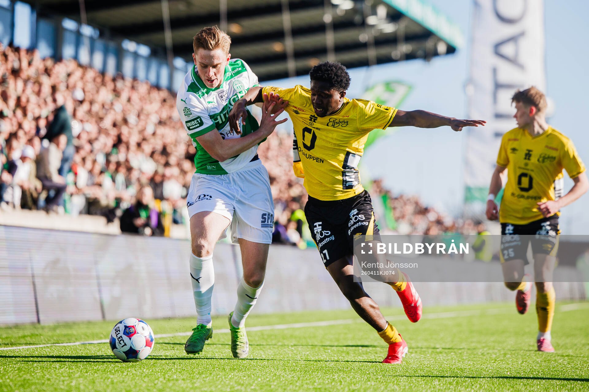 Västerås Karl Gunnarsson och Elfsborgs Ozor Victor Okeke