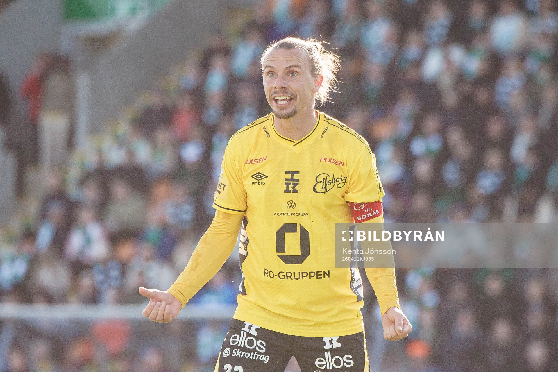 Elfsborgs Niklas Hult reagerar