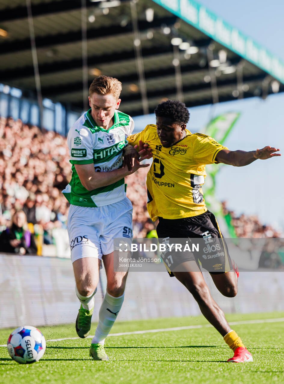 Västerås Karl Gunnarsson och Elfsborgs Ozor Victor Okeke