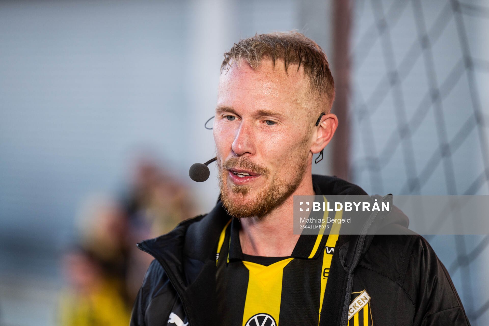 Häckens Mikkel Rygaard Jensen i TV4s studio