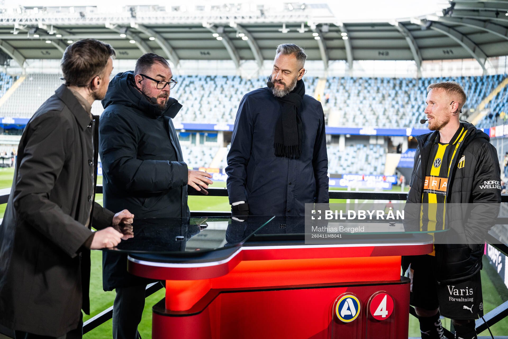 Alexander Axén och Olof Lundh, experter på TV4,