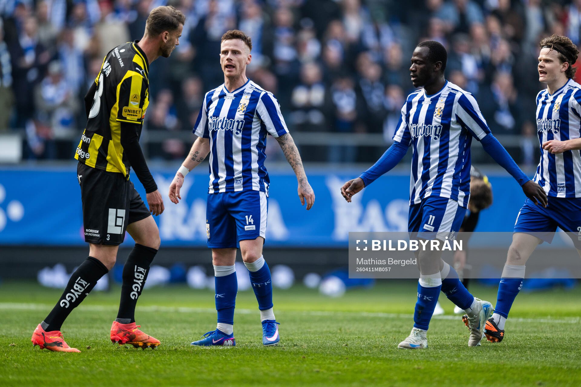 Häckens Johan Hammar och IFK Göteborgs Tobias Heintz