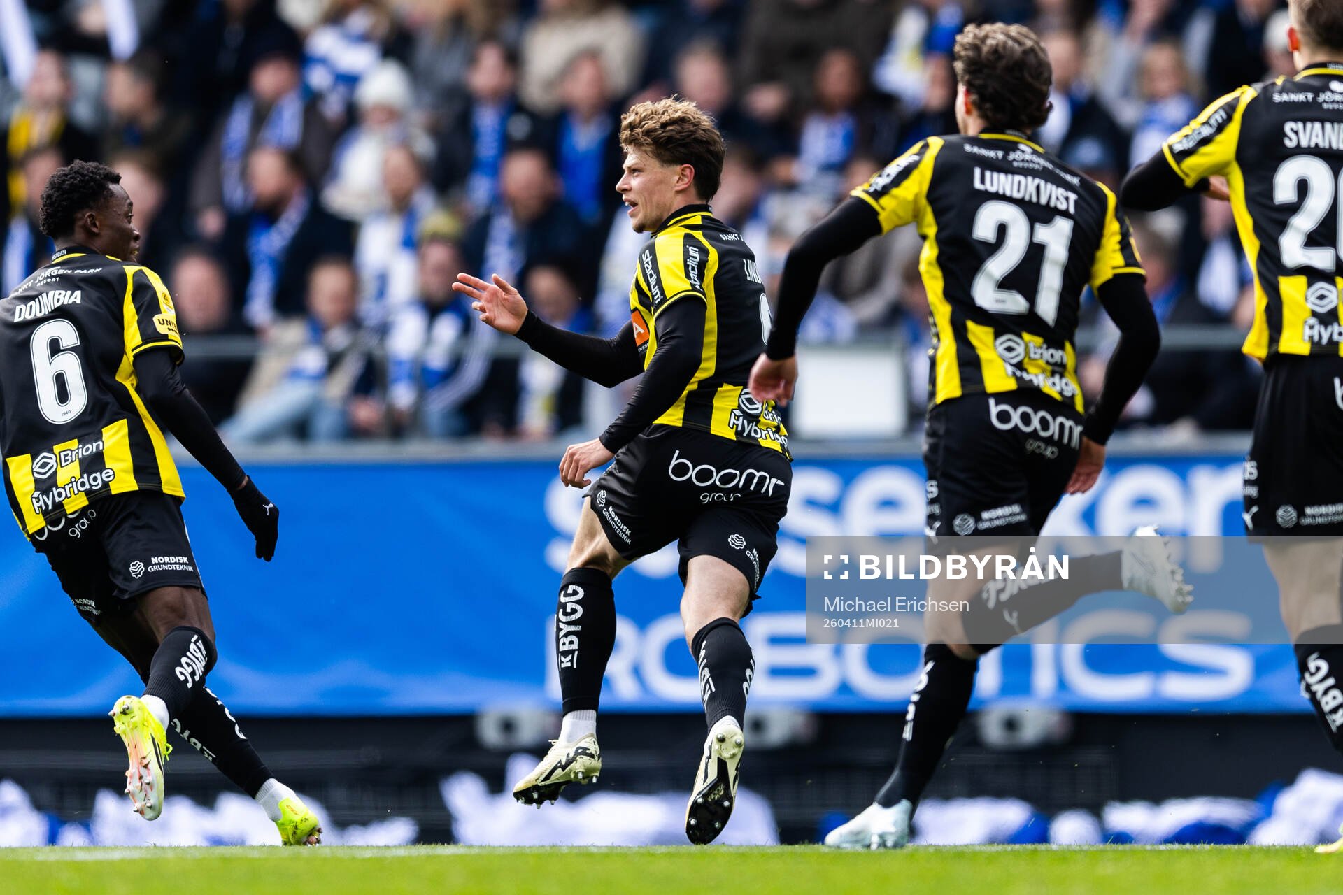 Häckens Gustav Lindgren jublar