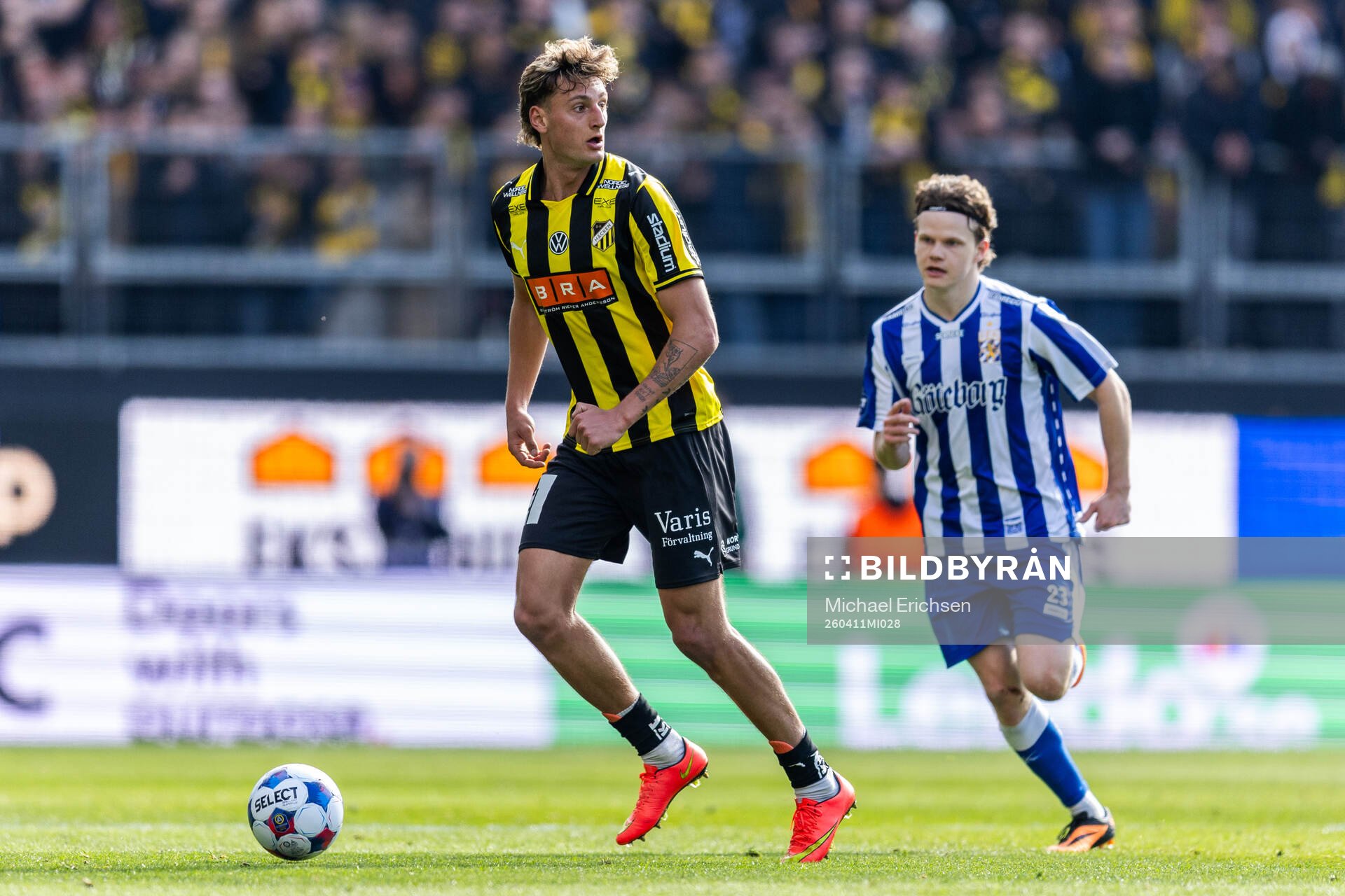 Häckens Silas Andersen och IFK Göteborgs Kolbeinn