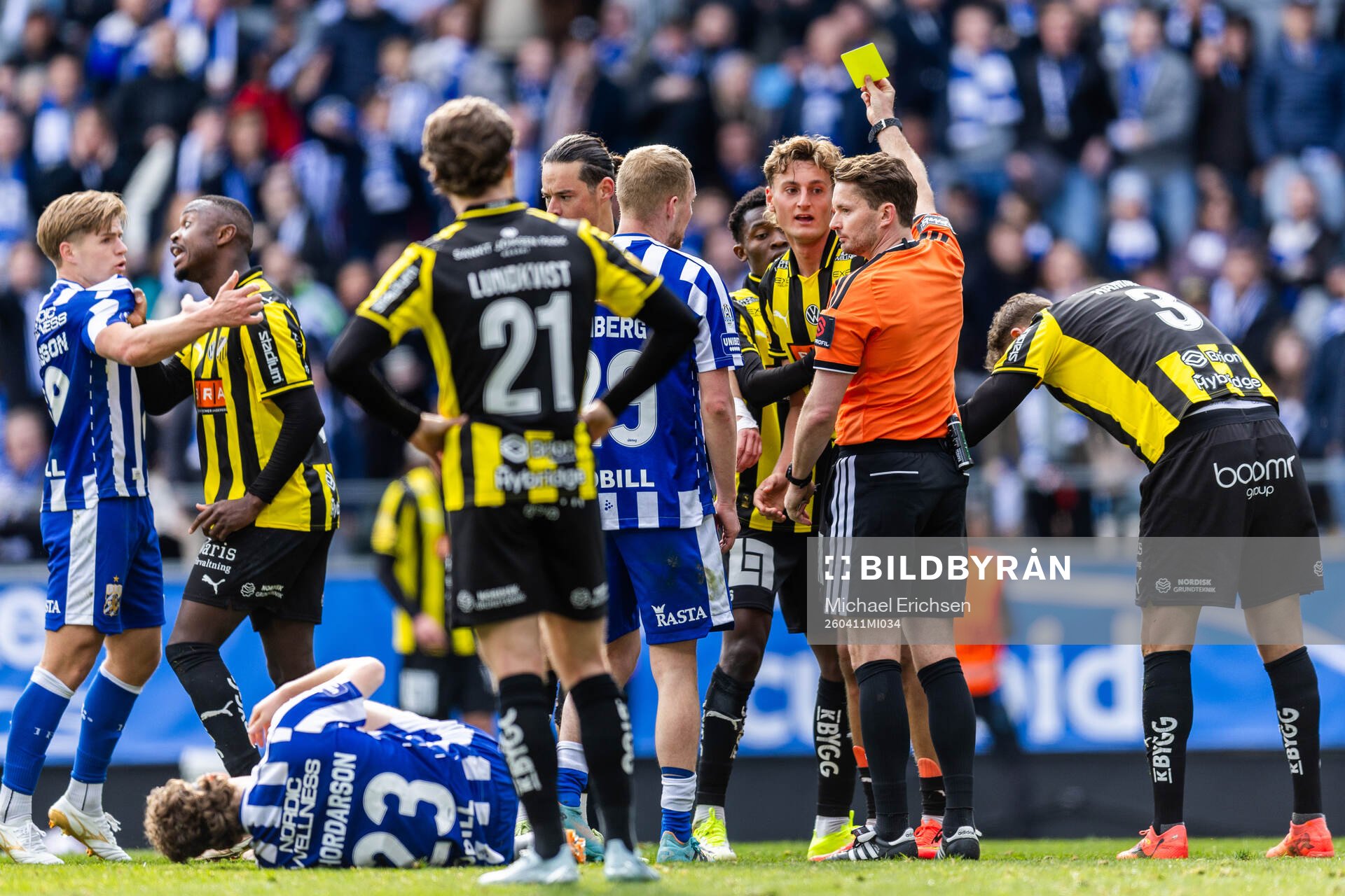 Häckens Silas Andersen tilldelas en varning