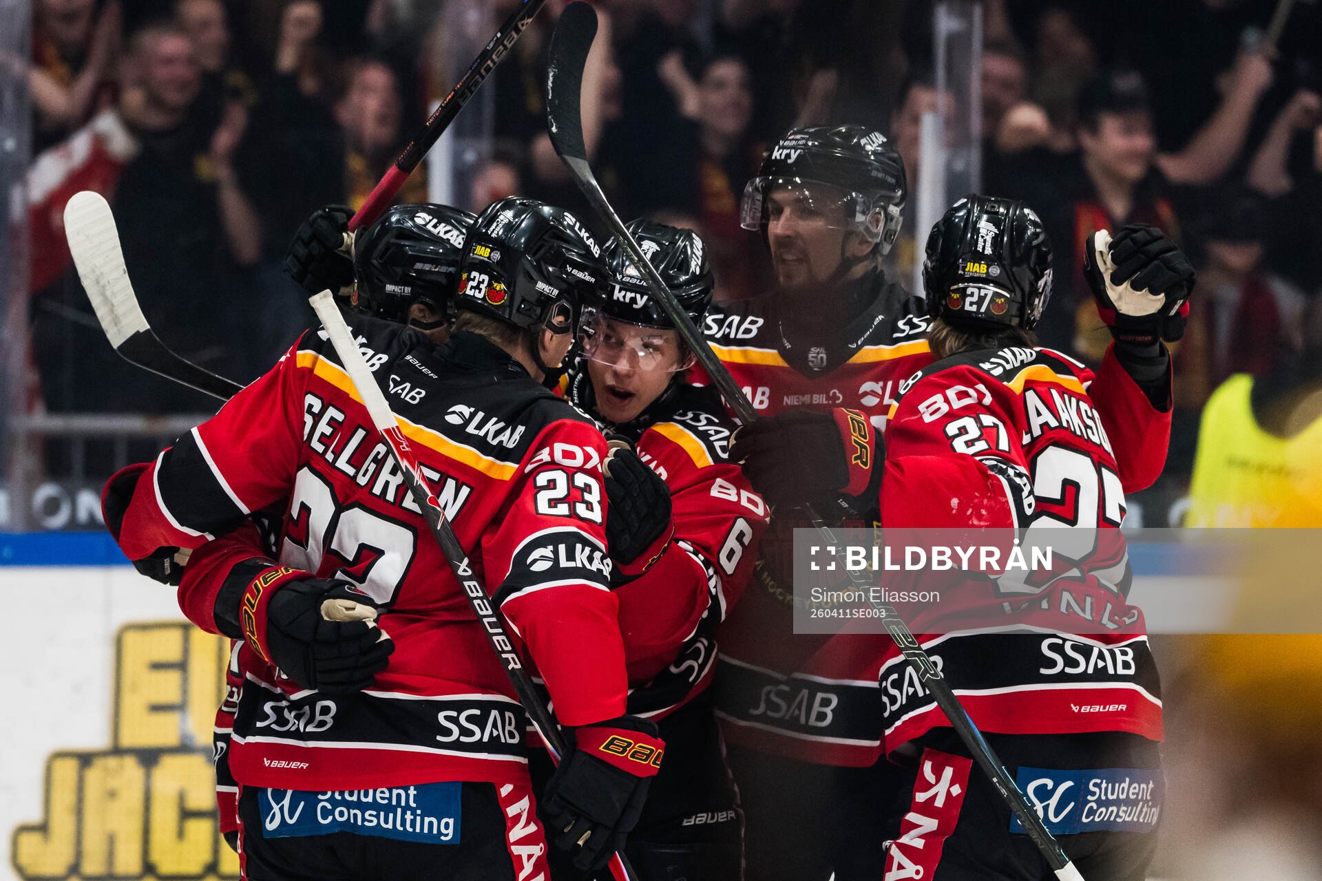 Luleås Isac Hedqvist jublar