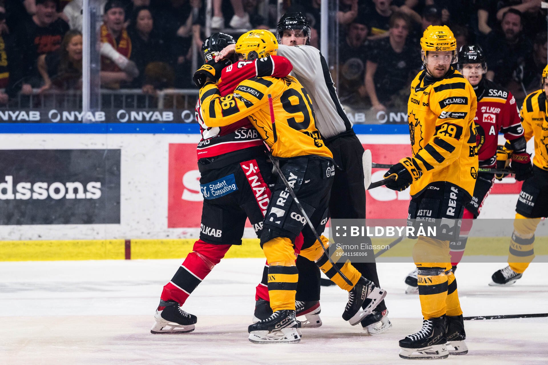 Luleås Pontus Själin och Skellefteås Rickard Hugg