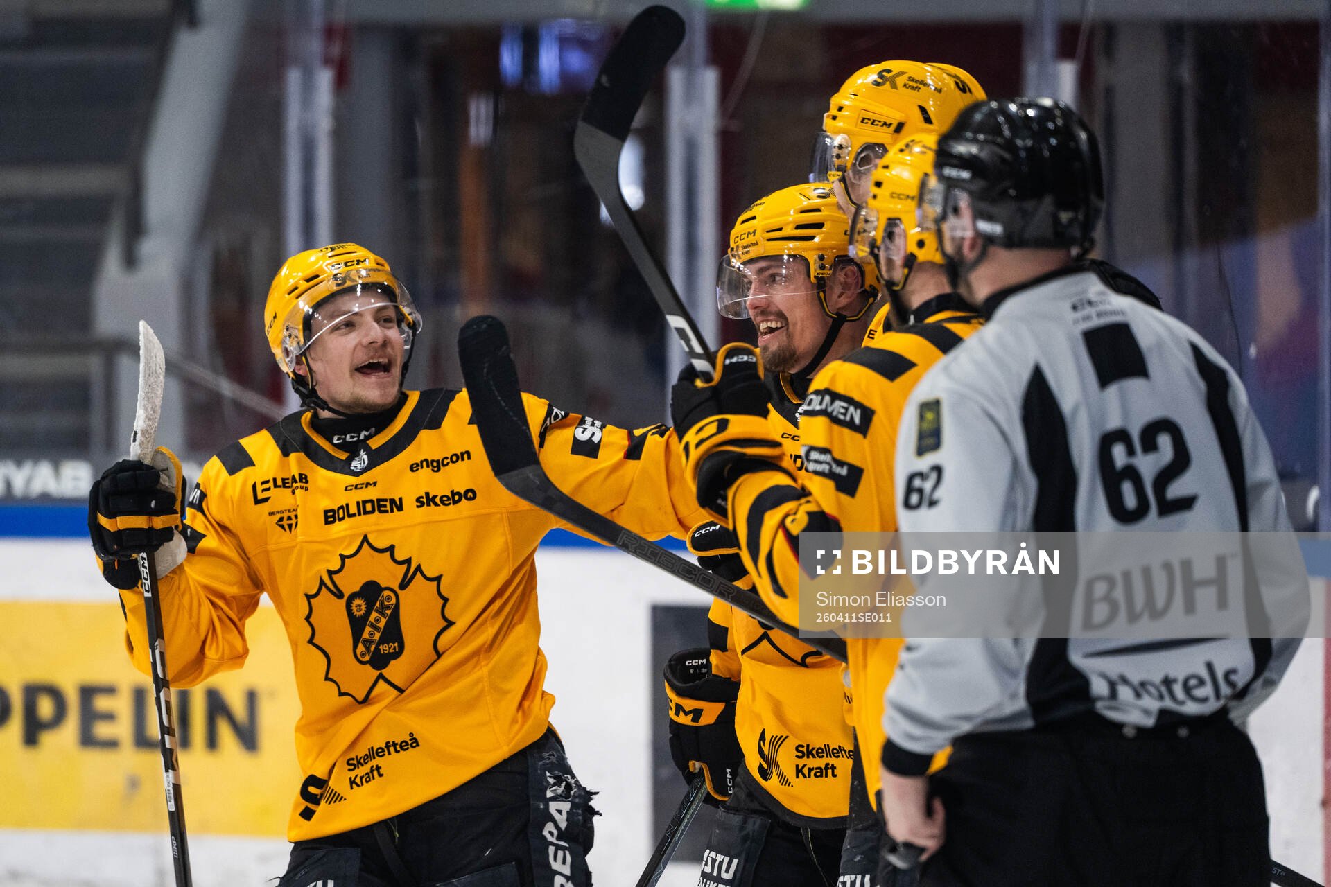 Skellefteås Victor Stjernborg, Andreas Johnson och Lars