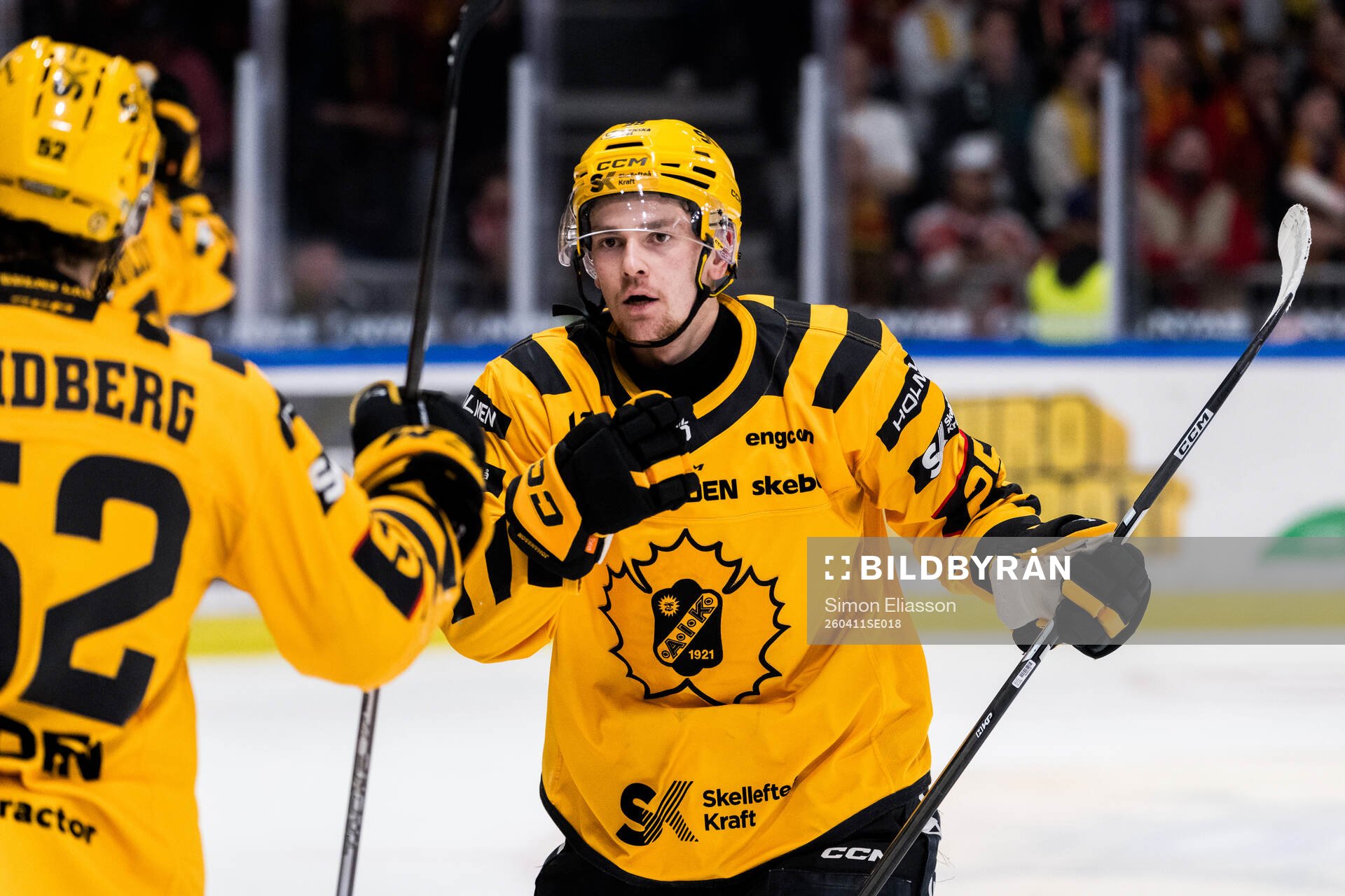 Skellefteås Pontus Johansson jublar