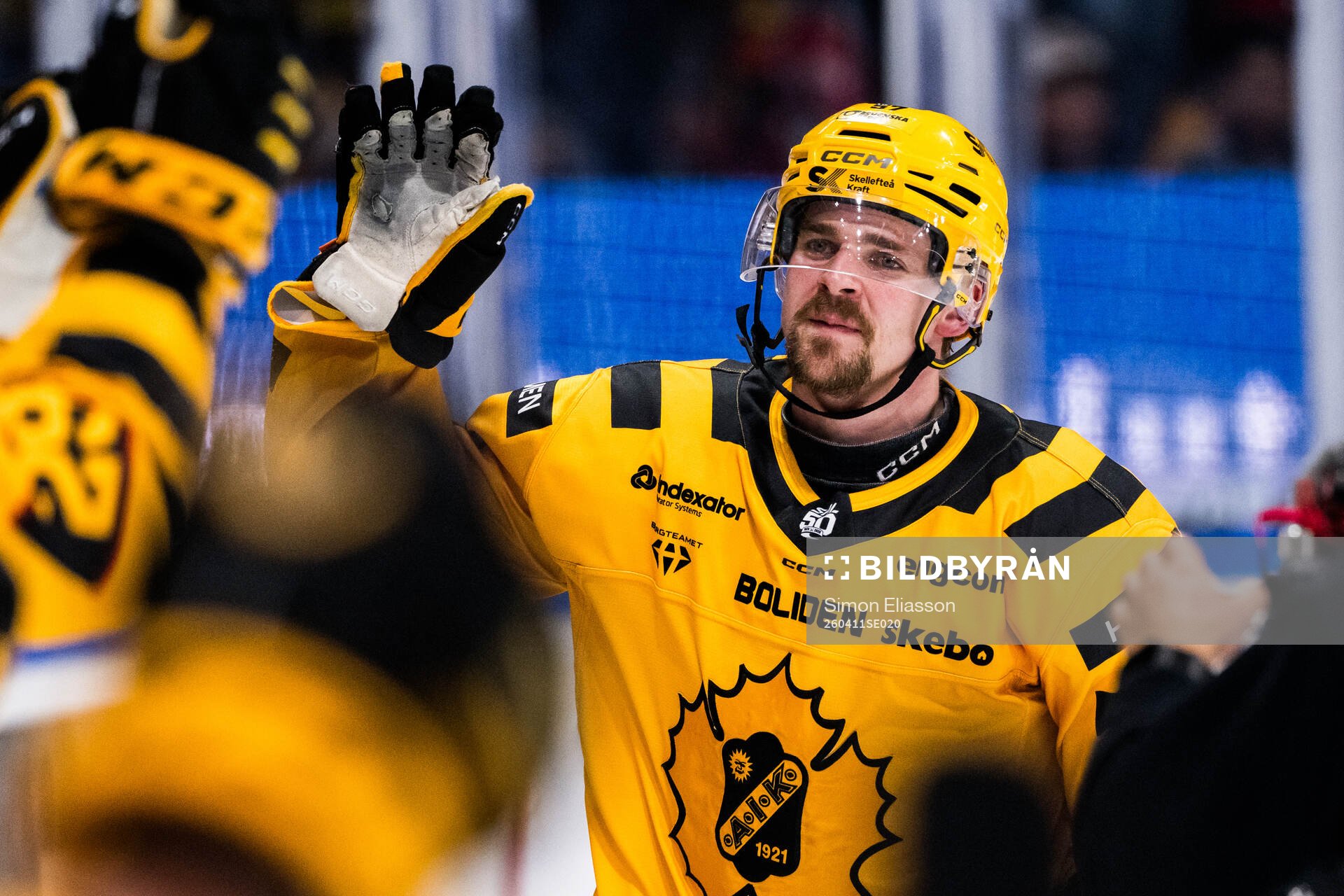 Skellefteås Emil Djuse jublar
