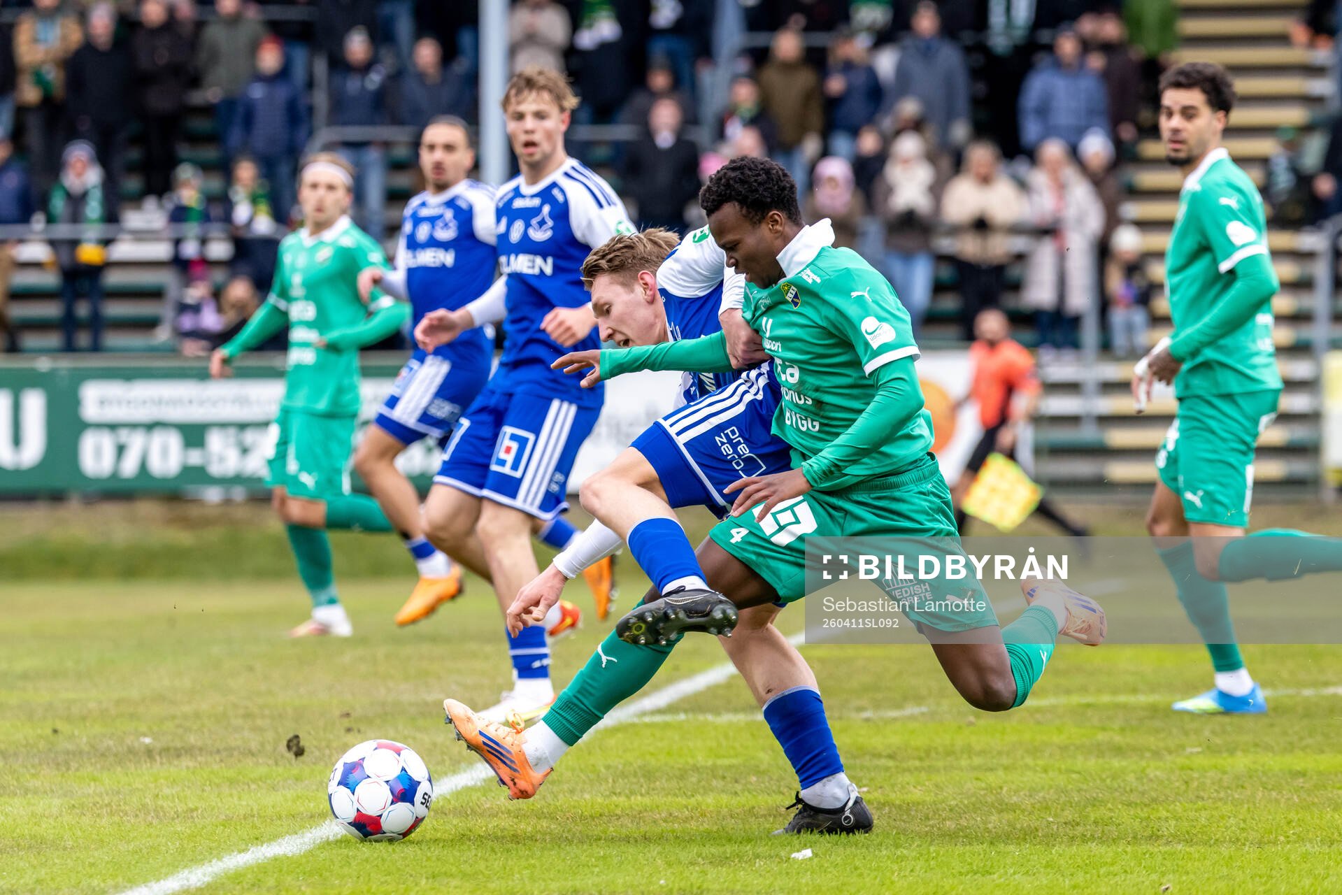 IFK Norrköpings Aleksander Opsahl och Ljungskiles Issaka