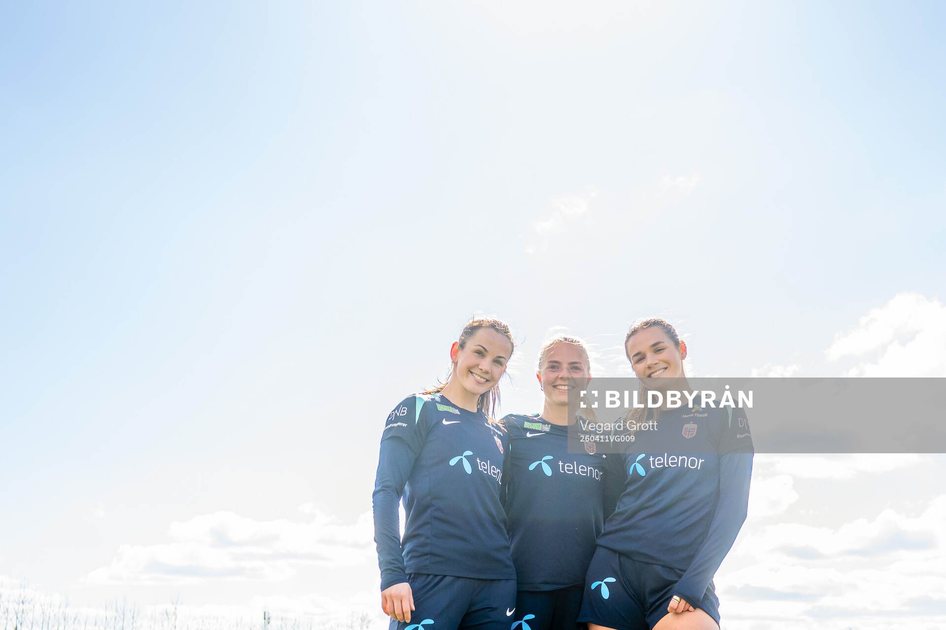 Tuva Hansen, Emilie Woldvik and Andrea Norheim of the