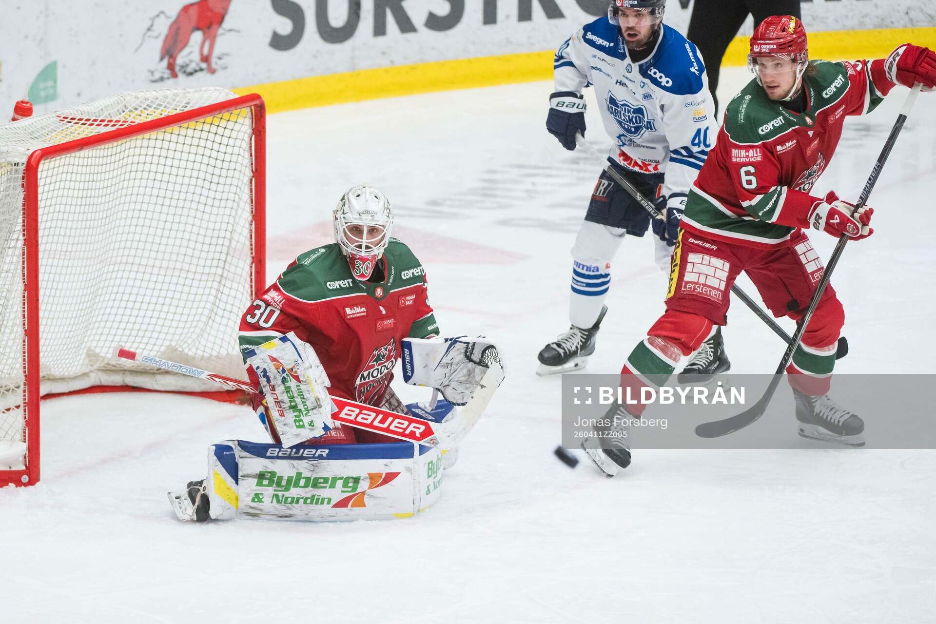 Modos +målvakt Jakob Hellsten och Theodor Johnsson