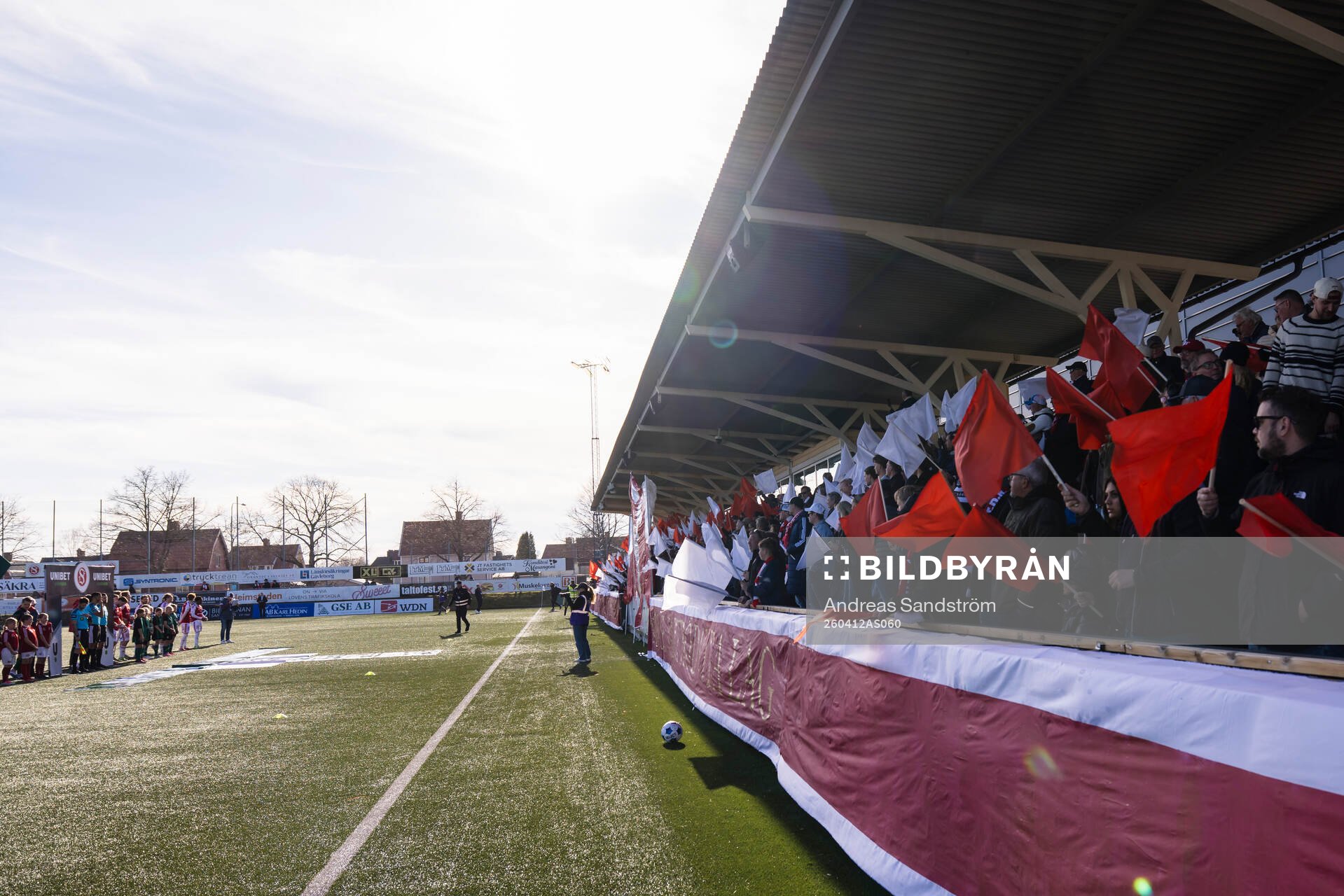 Sandvikens IFs supportar med tifo