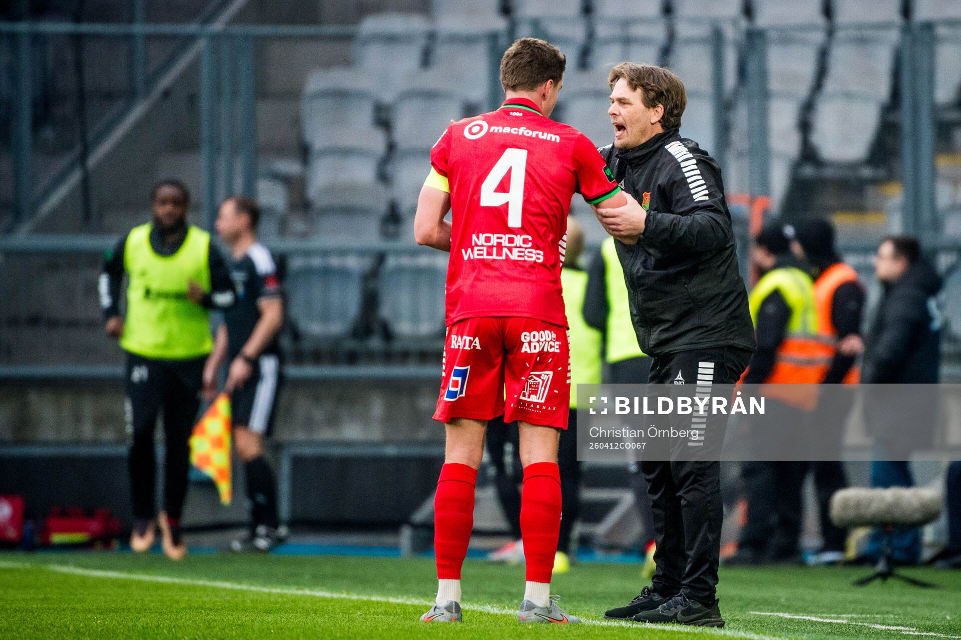 GAISs Oskar Ågren och tränare Fredrik Holmberg