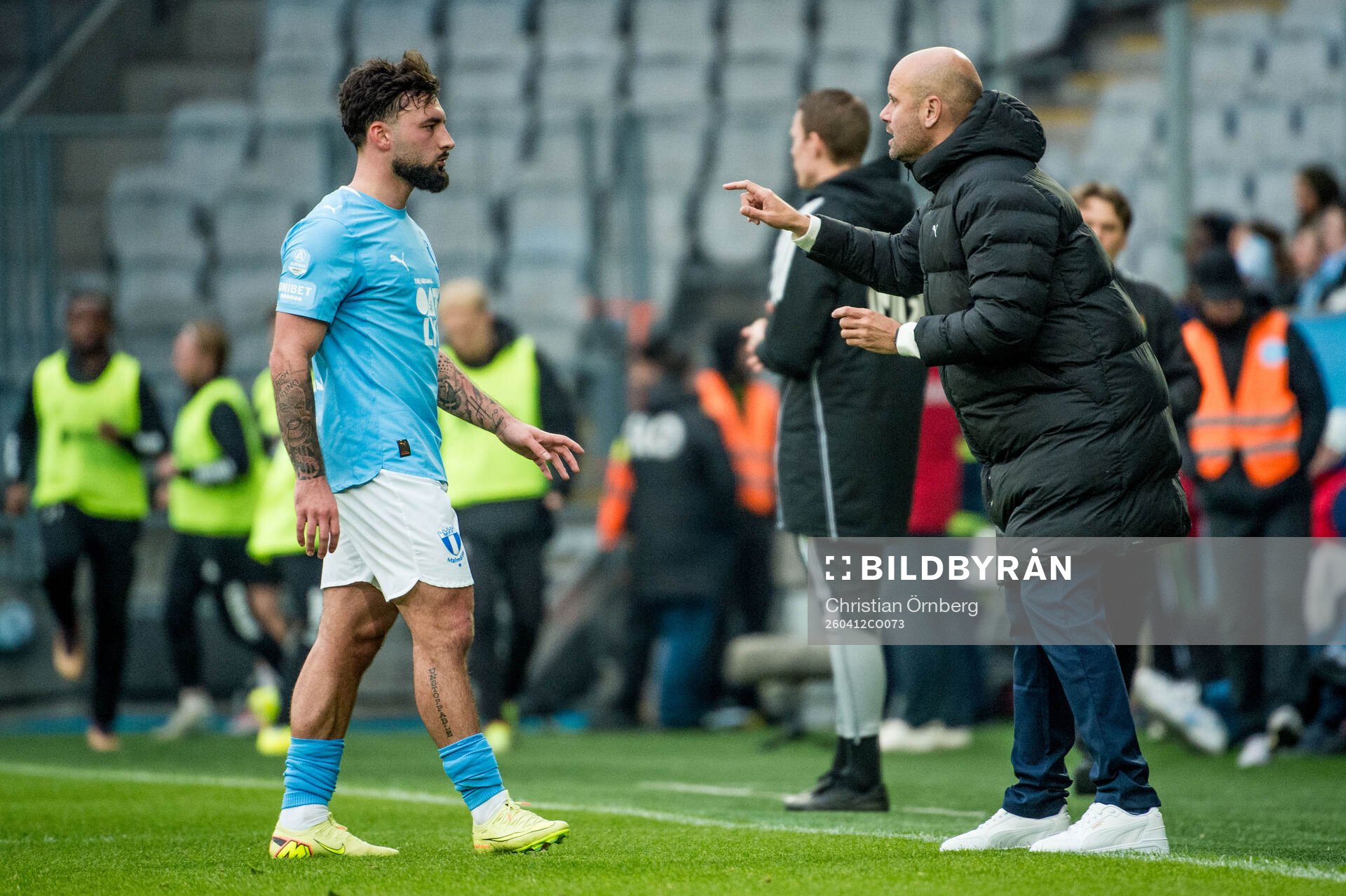 Malmö FFs Sead Haksabanovic och huvudtränare Miguel Angel