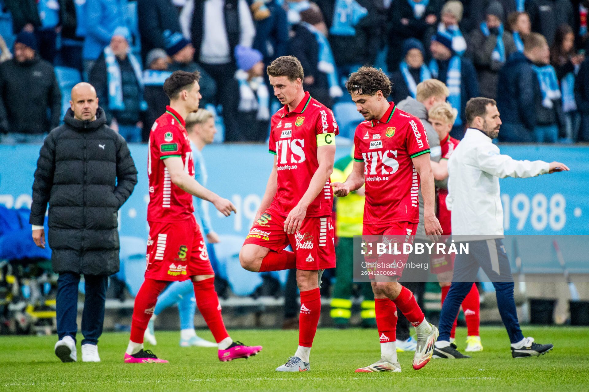 GAISs Oskar Ågren och William Milovanovic  deppar