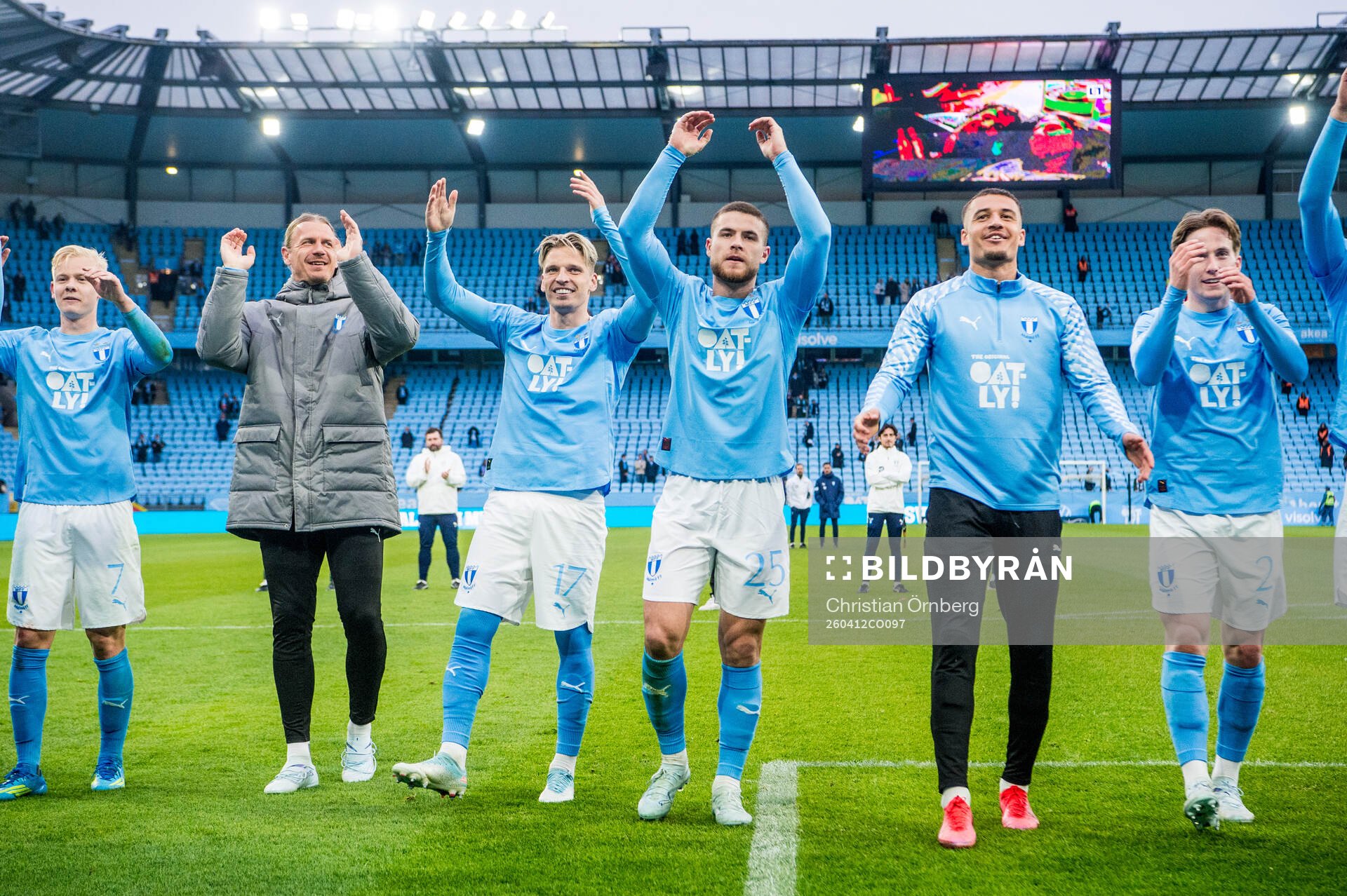 Malmö FFs spelare jublar