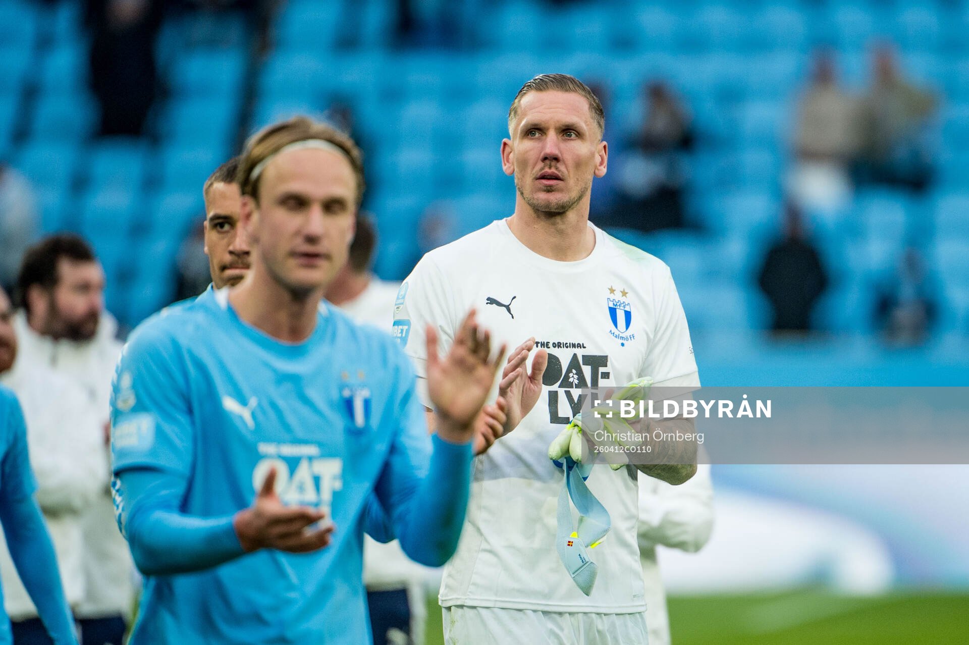 Malmö FFs målvakt Robin Olsen jublar