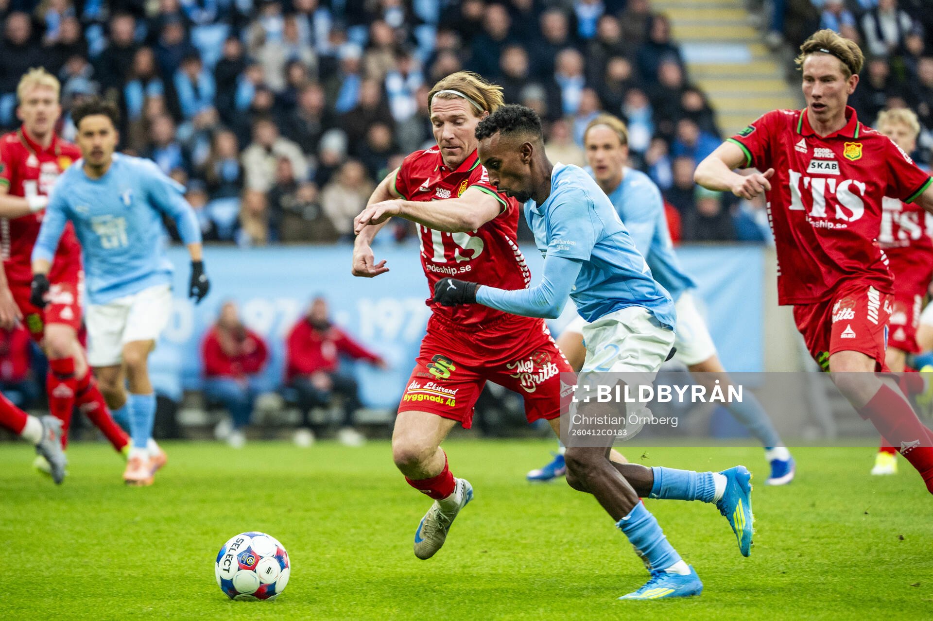 GAISs August Wängberg och Malmö FFs Taha Ali