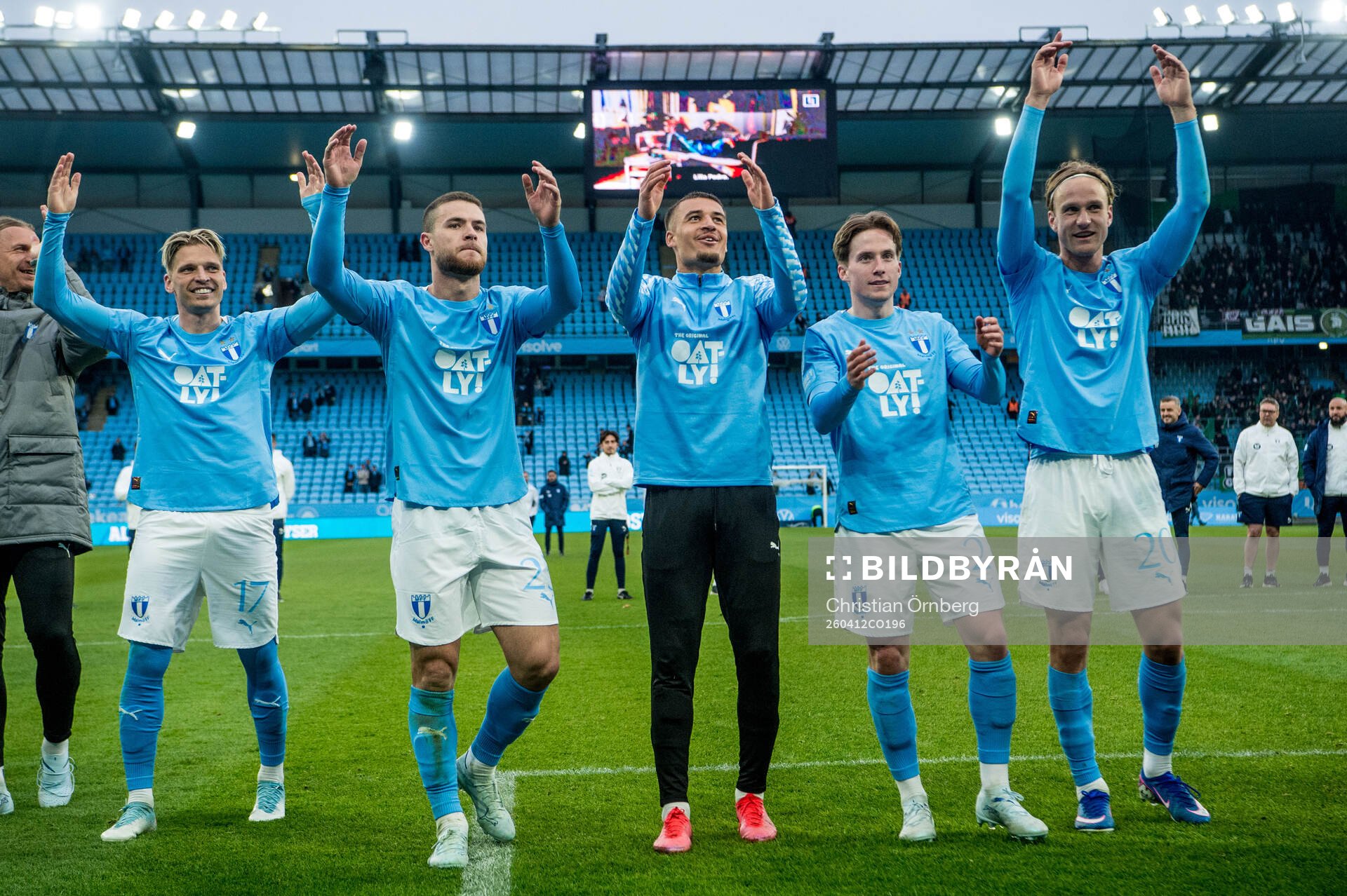 Malmö FFs spelare jublar