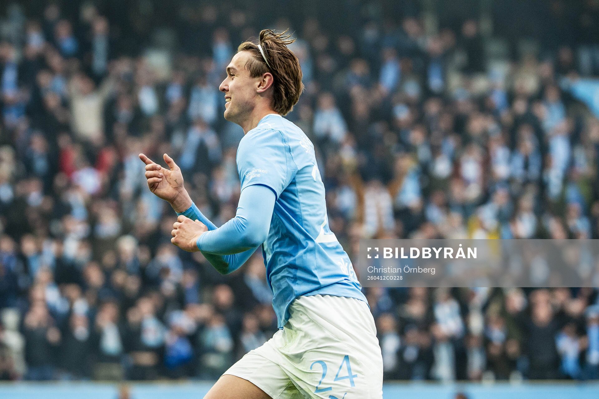Malmö FFs Oscar Sjöstrand jublar