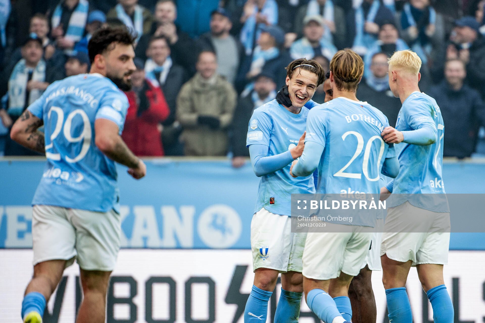 Malmö FFs Oscar Sjöstrand jublar