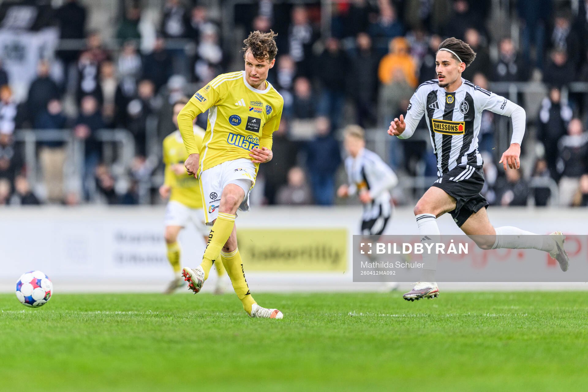 Falkenbergs Melker Nilsson och Landskronas Enes Hebibovic