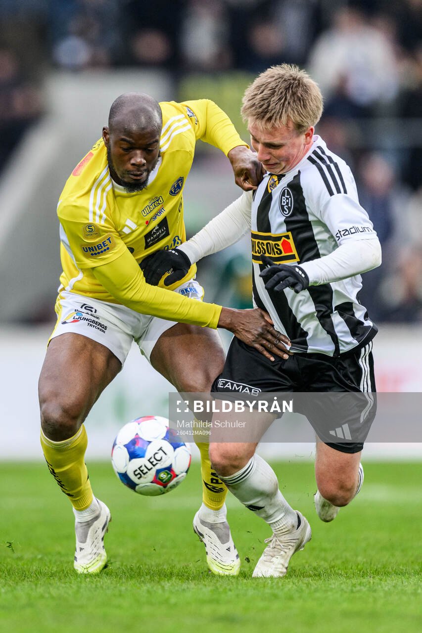 Falkenbergs Lassina Sangaré och Landskronas Constantino