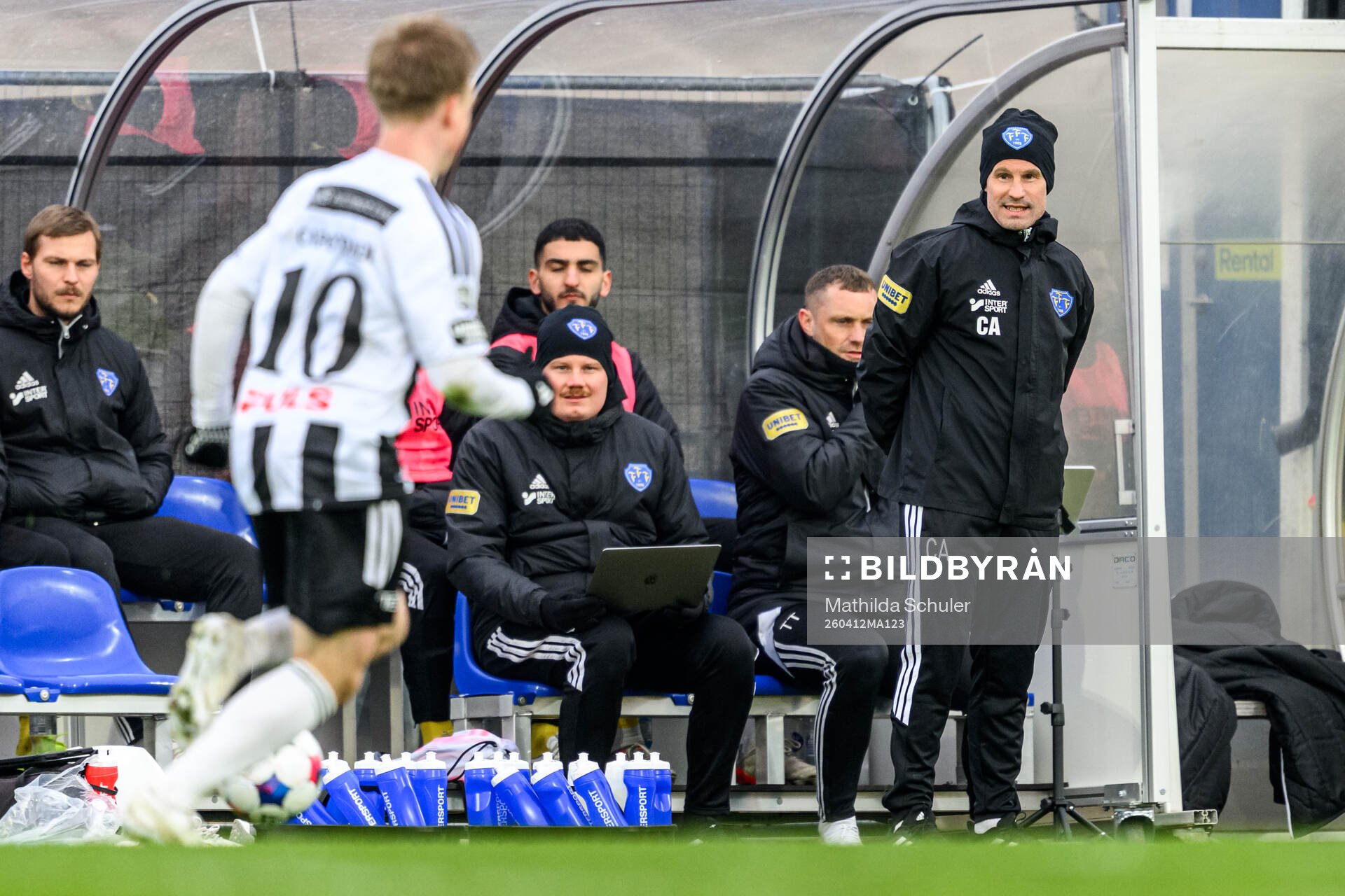 Falkenbergs tränare Christoffer Andersson