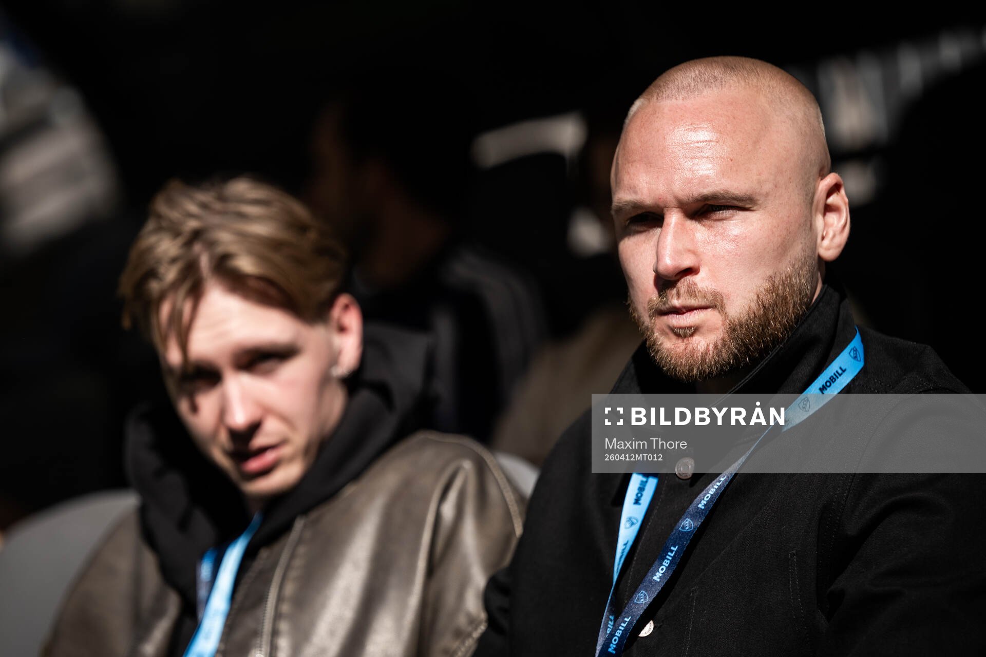 Djurgårdens Adam Ståhl på läktaren