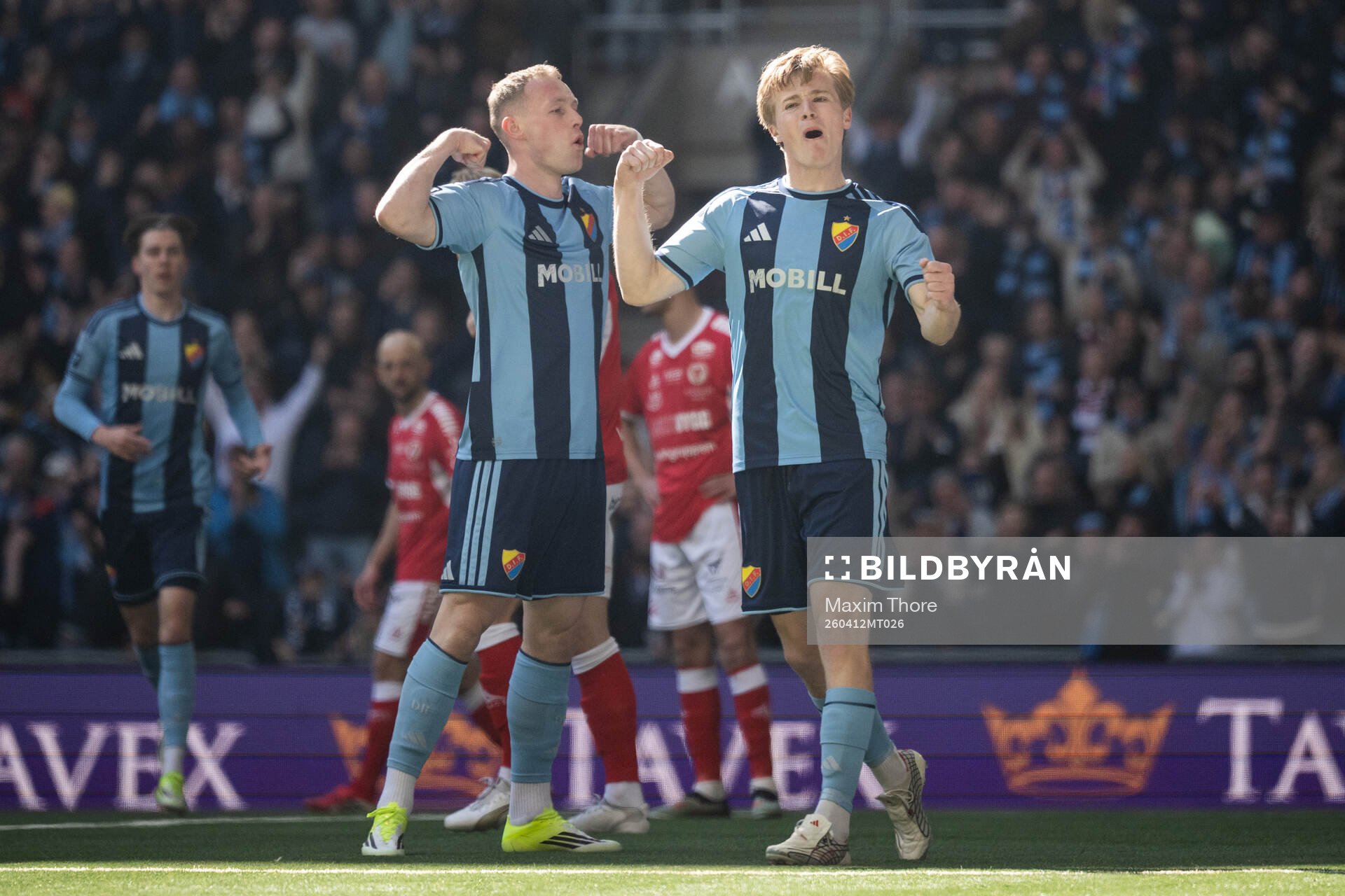 Djurgårdens Kristian Lien jublar